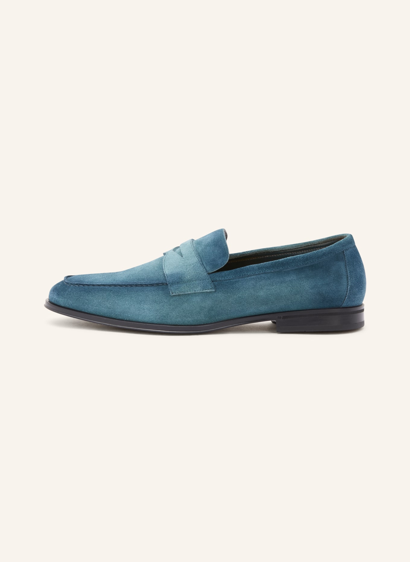 DOUCAL'S penny loafer: TEAL