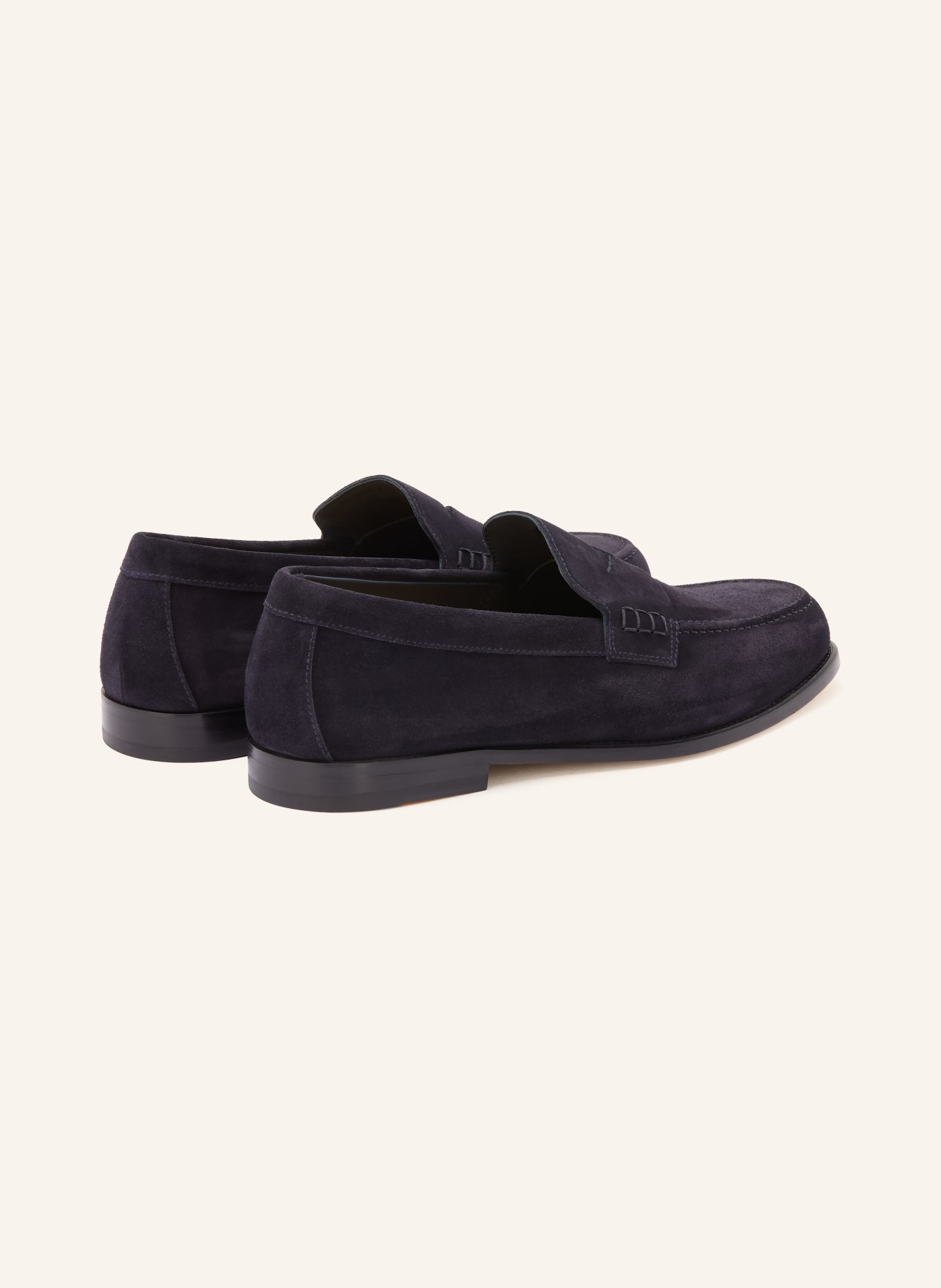 DOUCAL'S penny loafer: DARK BLUE