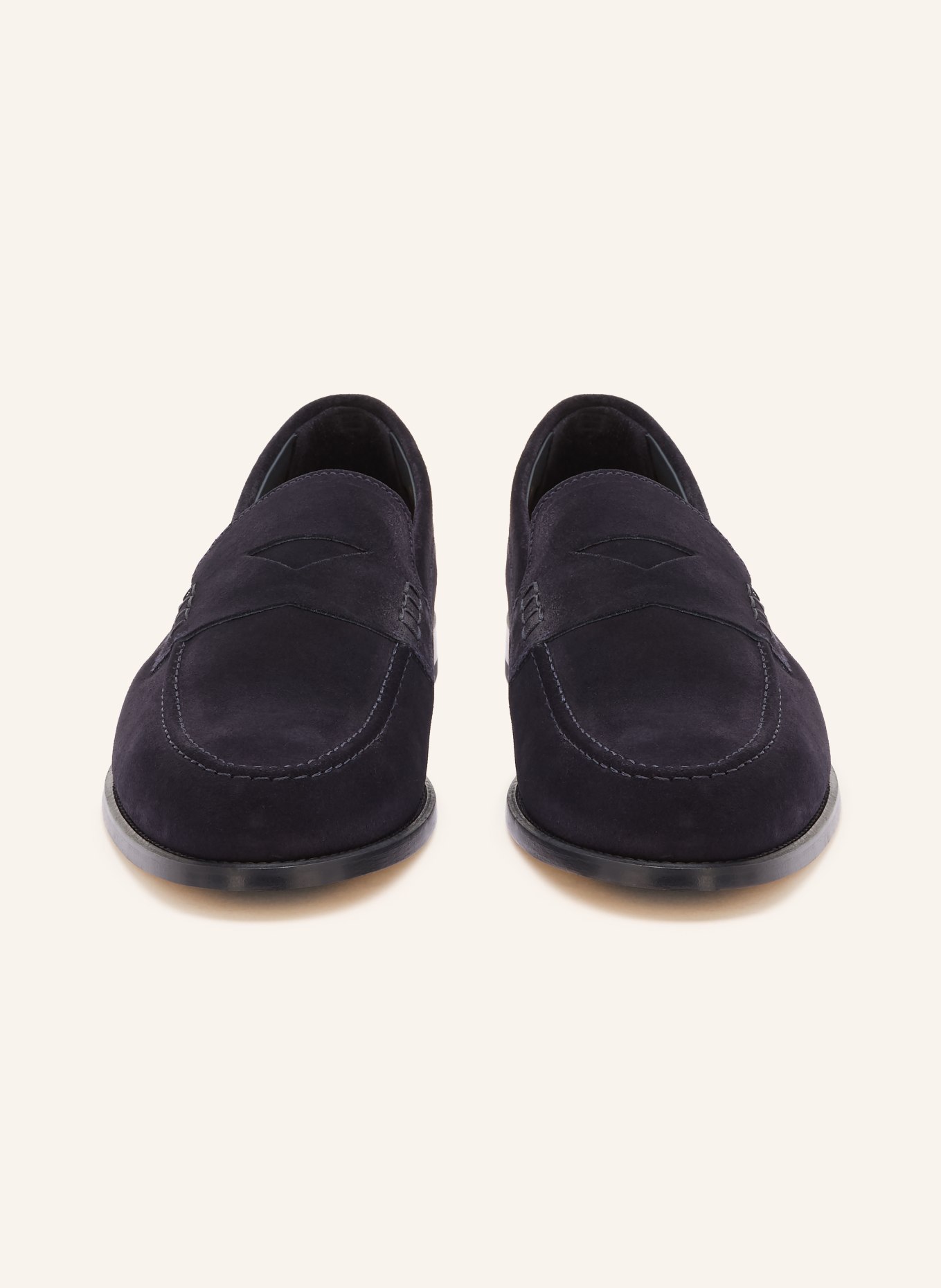 DOUCAL'S penny loafer: DARK BLUE