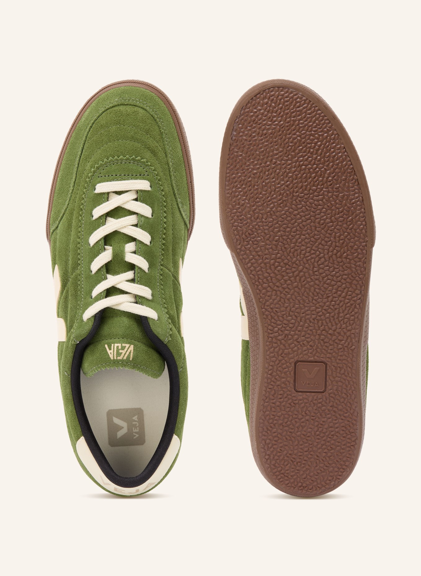 VEJA Sneaker PANENKA: GRÜN / GOLD / BEIGE