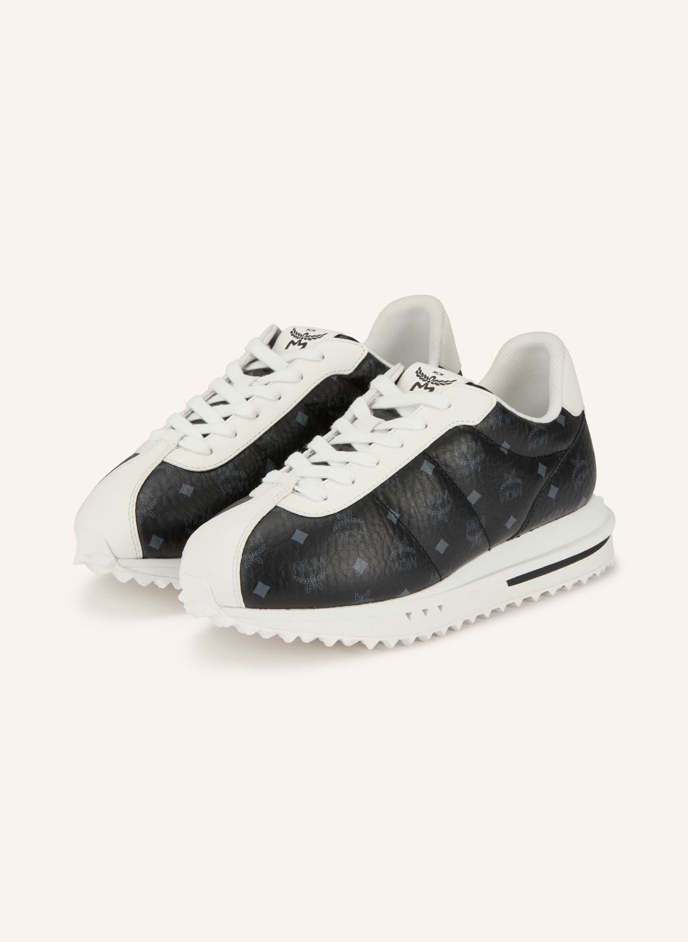 MCM Sneaker DIAMANTE: SCHWARZ / GRAU / WEISS