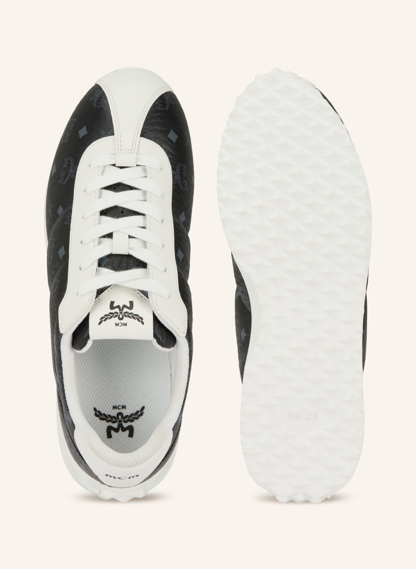 MCM Sneaker DIAMANTE: SCHWARZ / GRAU / WEISS