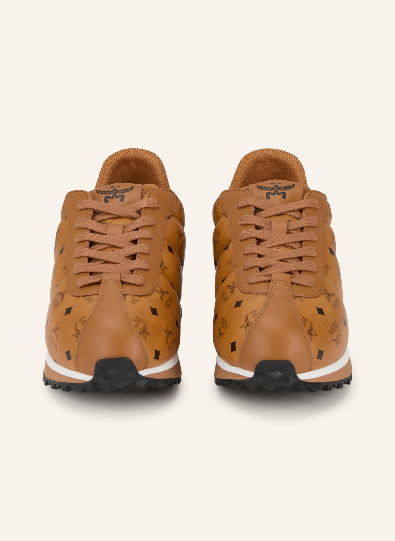 MCM Sneaker DIAMANTE: COGNAC / SCHWARZ