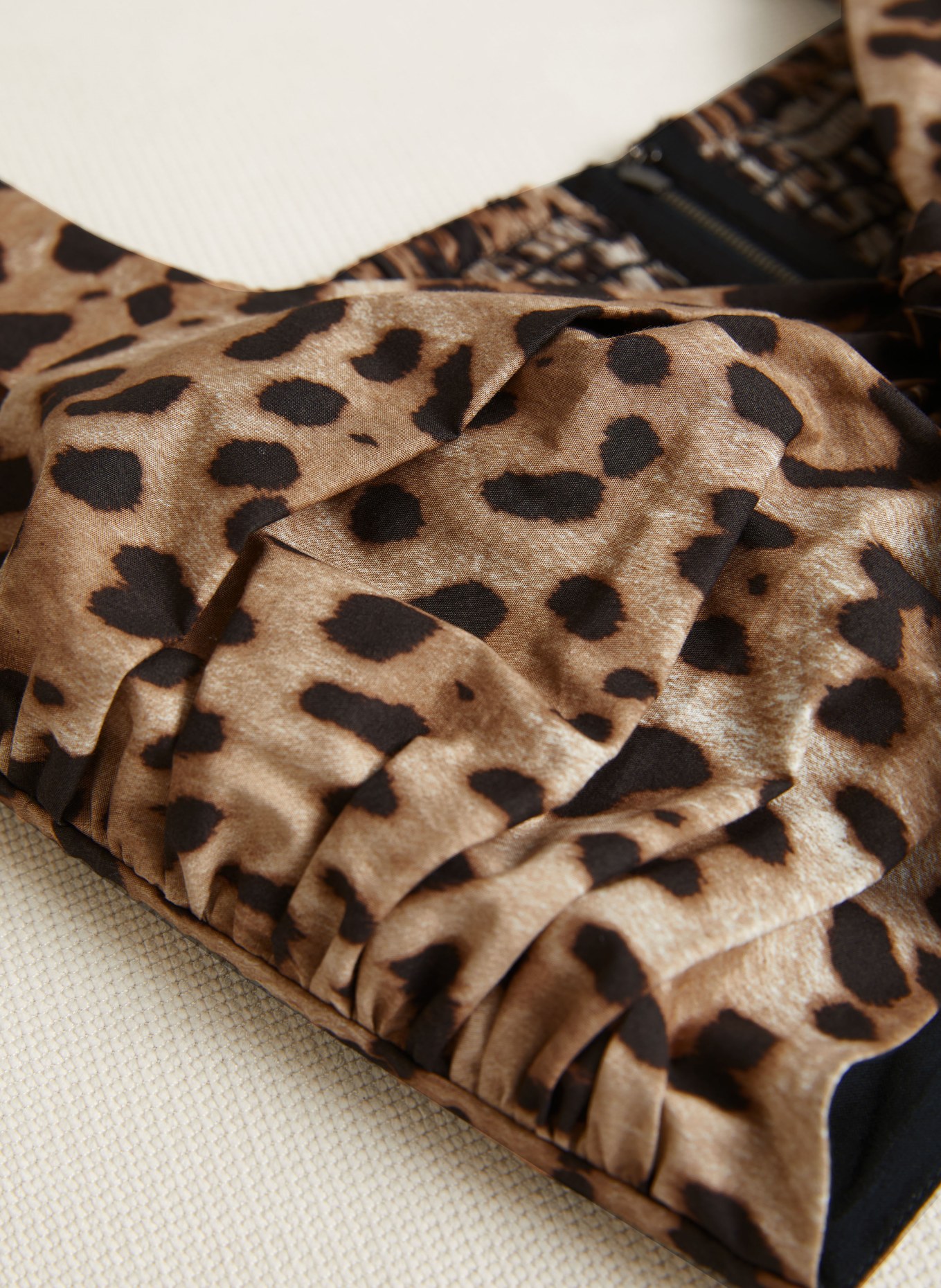 DOLCE & GABBANA Cropped-Top: HELLBRAUN / DUNKELBRAUN / BRAUN