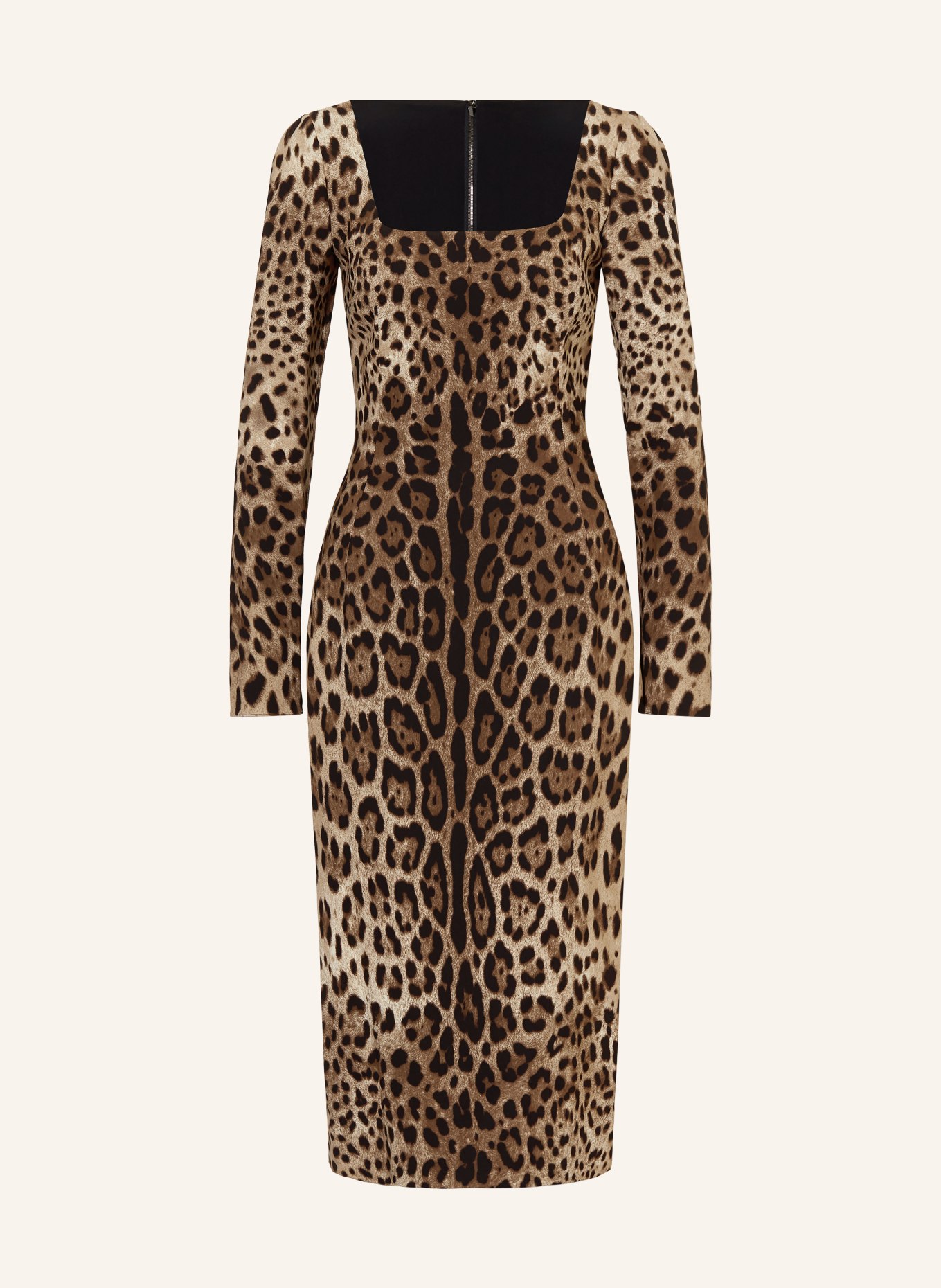 DOLCE & GABBANA Etuikleid: BRAUN / HELLBRAUN / DUNKELBRAUN