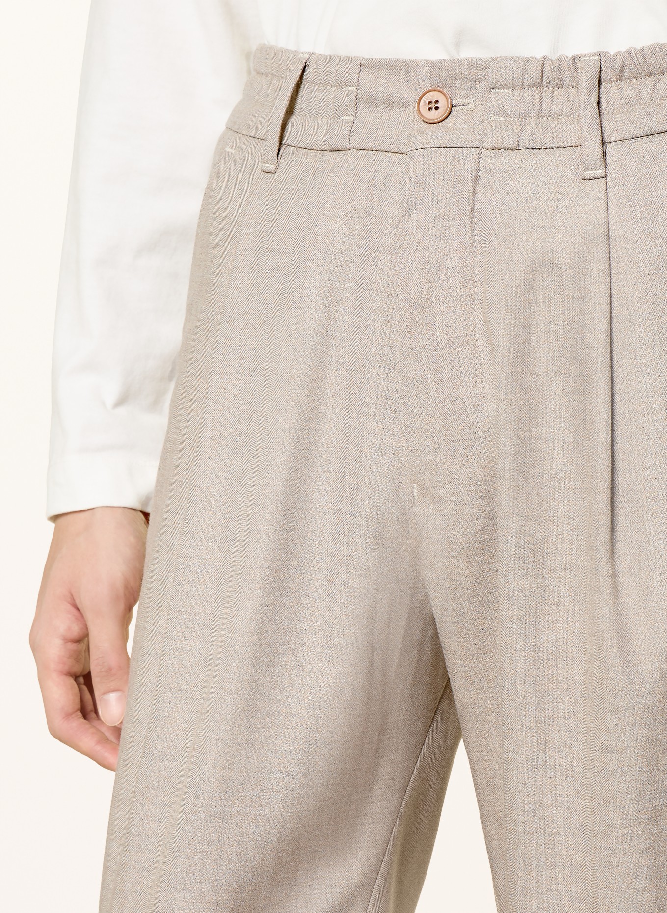 DRYKORN Chino CHASY Extra Slim Fit mit verkürzter Beinlänge: HELLBRAUN