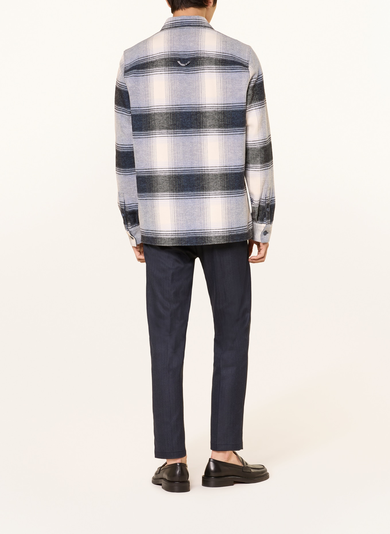 DRYKORN CHASY extra slim fit chino with shortened leg length: DARK BLUE