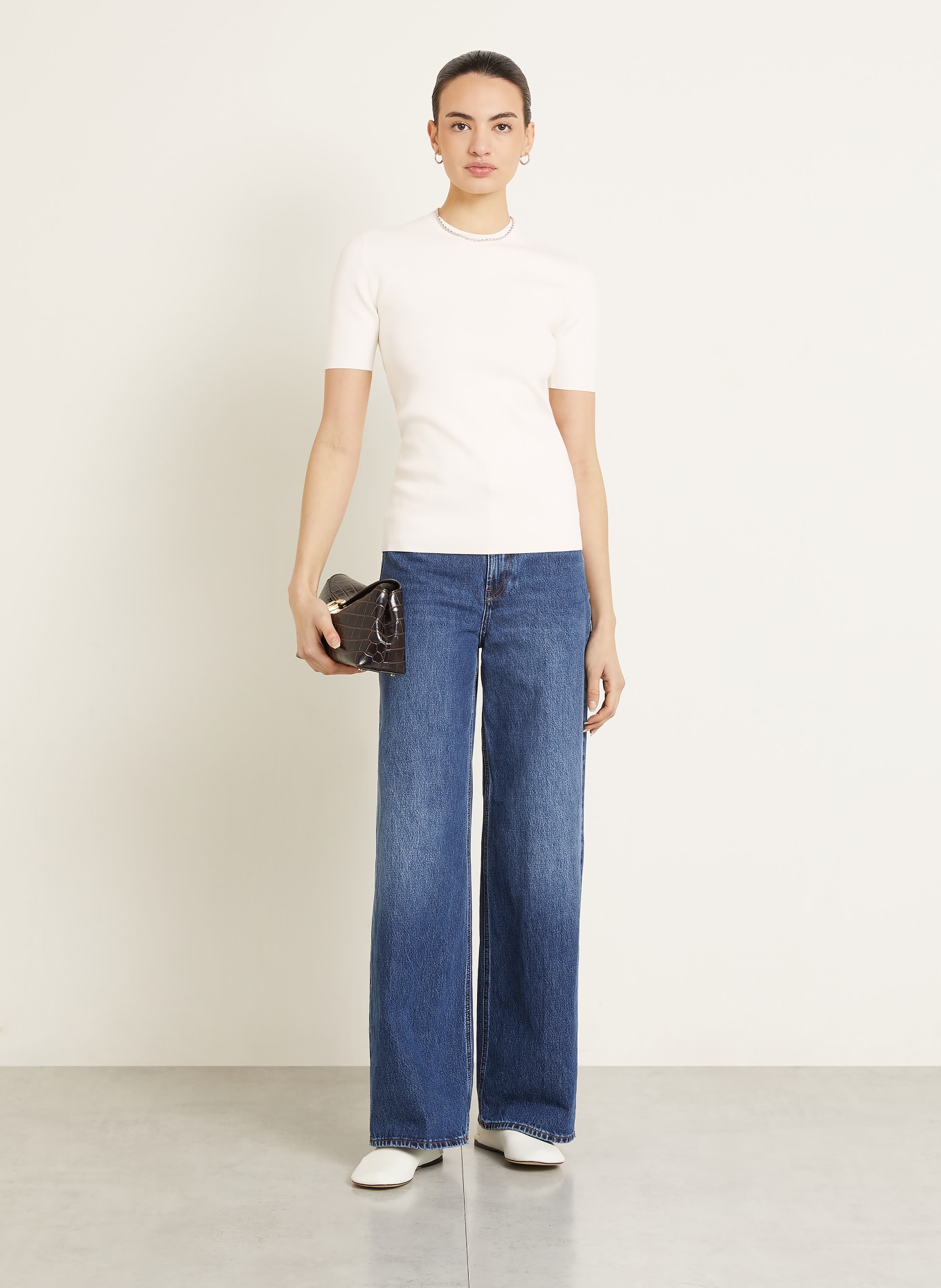 TOTEME knit shirt: CREAM