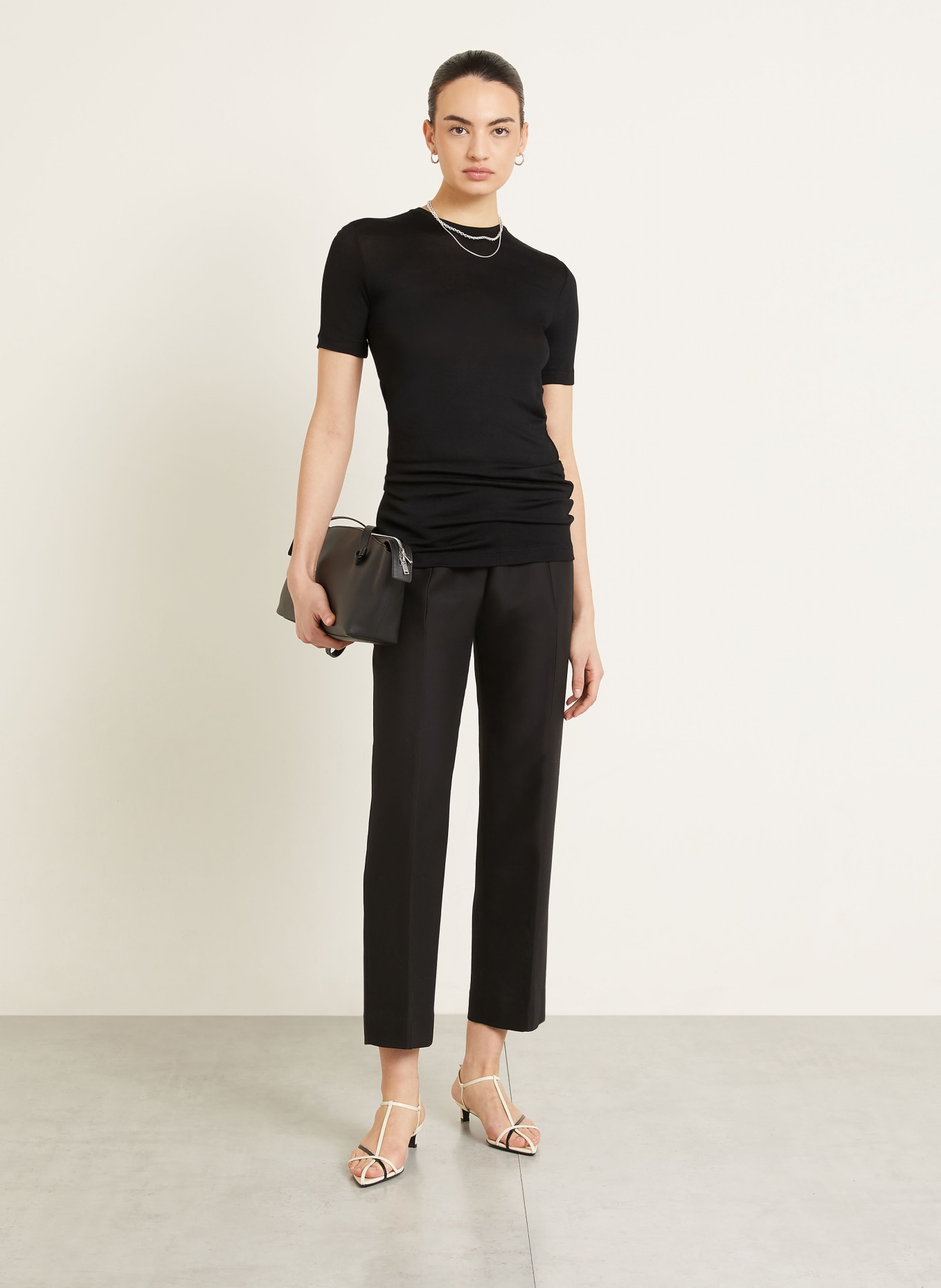 TOTEME koszulka: CZARNY