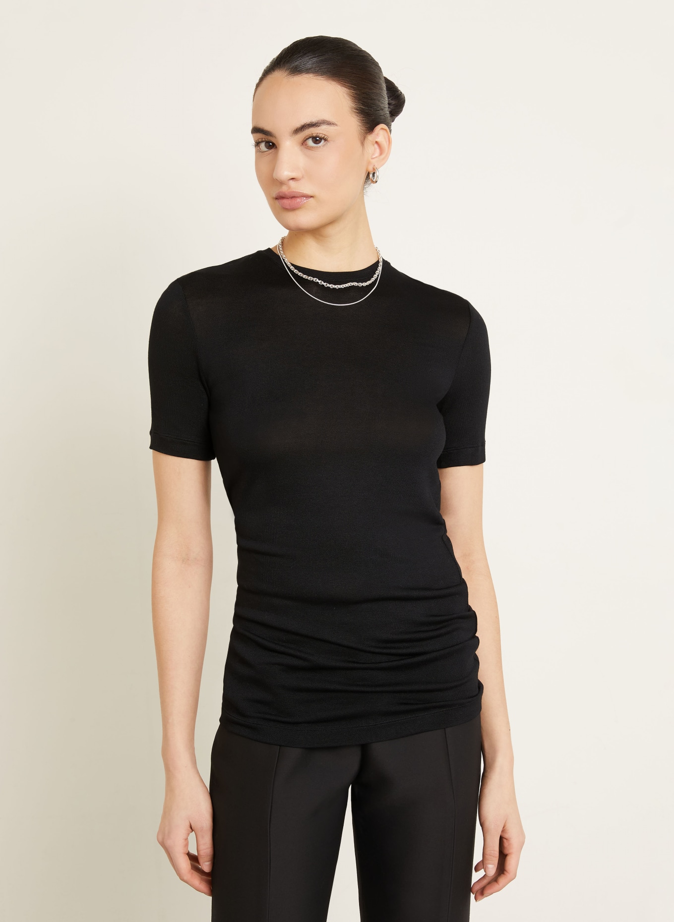 TOTEME koszulka: CZARNY