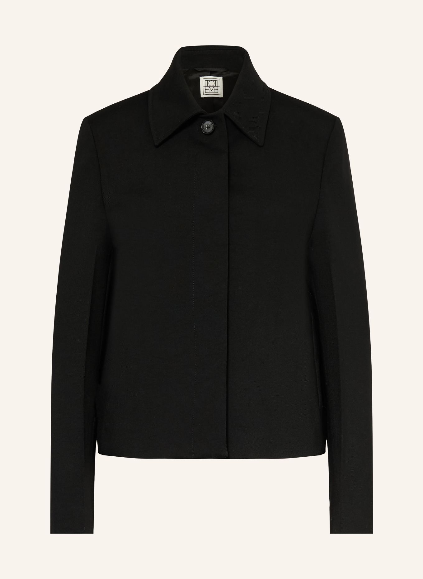 TOTEME Kastenjacke: SCHWARZ