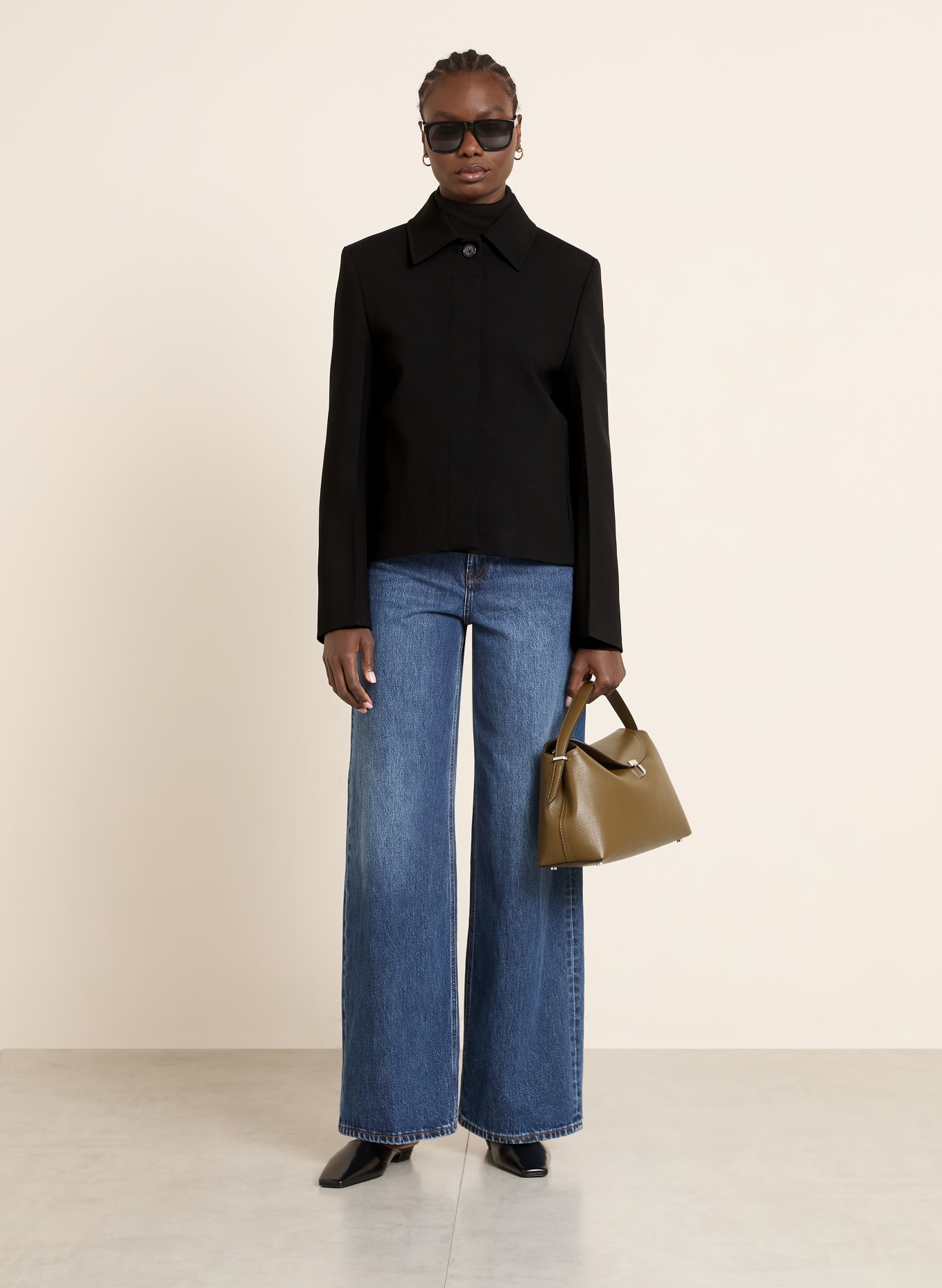 TOTEME Kastenjacke: SCHWARZ