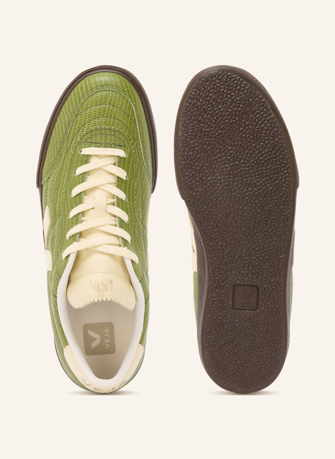 VEJA Sneaker PANENKA: GRÜN / GOLD / BEIGE