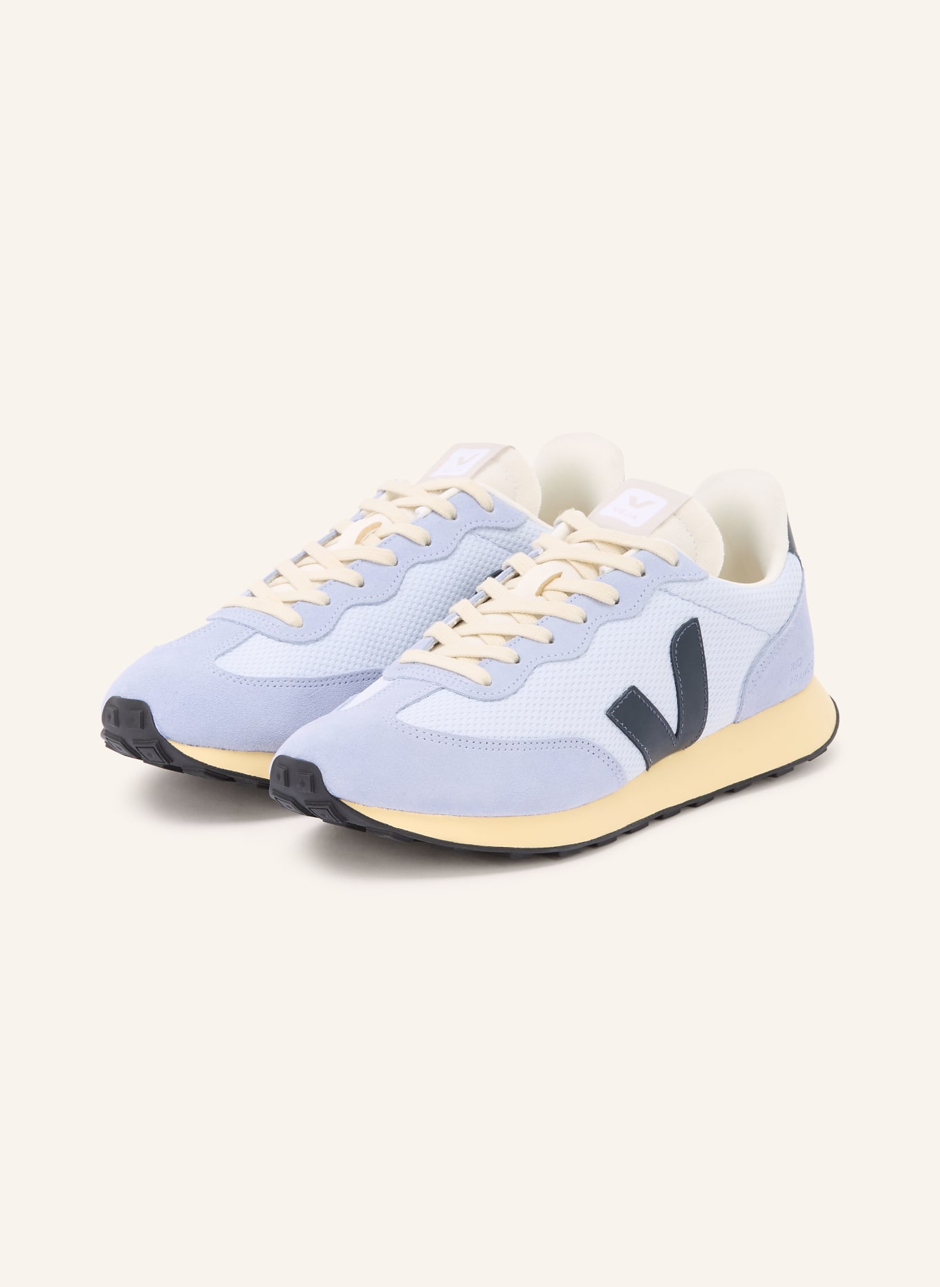 VEJA Sneaker RIO BRANCO II: HELLBLAU / BEIGE / DUNKELBLAU
