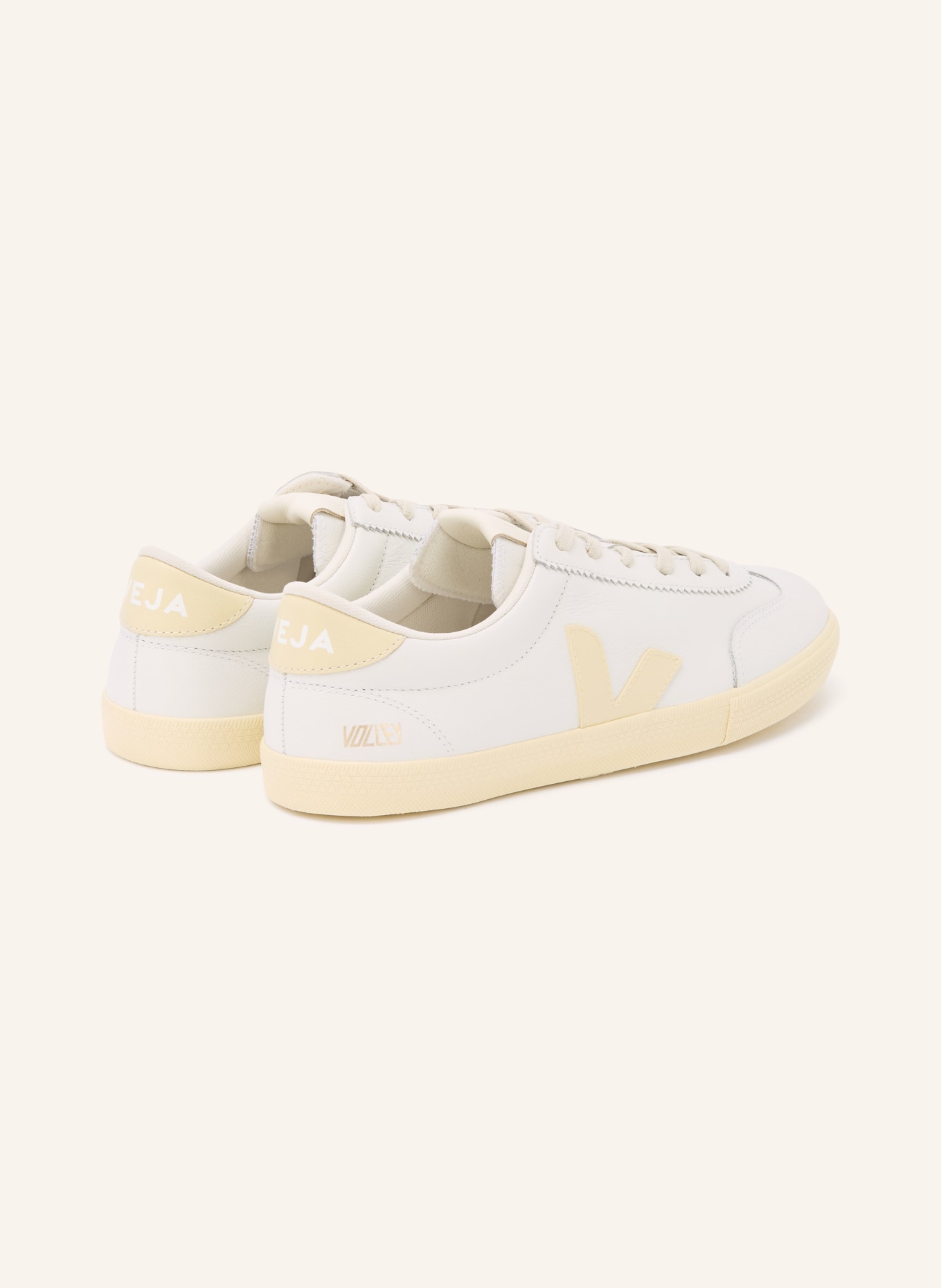 VEJA Sneaker VOLLEY SIGNATURE: WEISS / GOLD / HELLGELB
