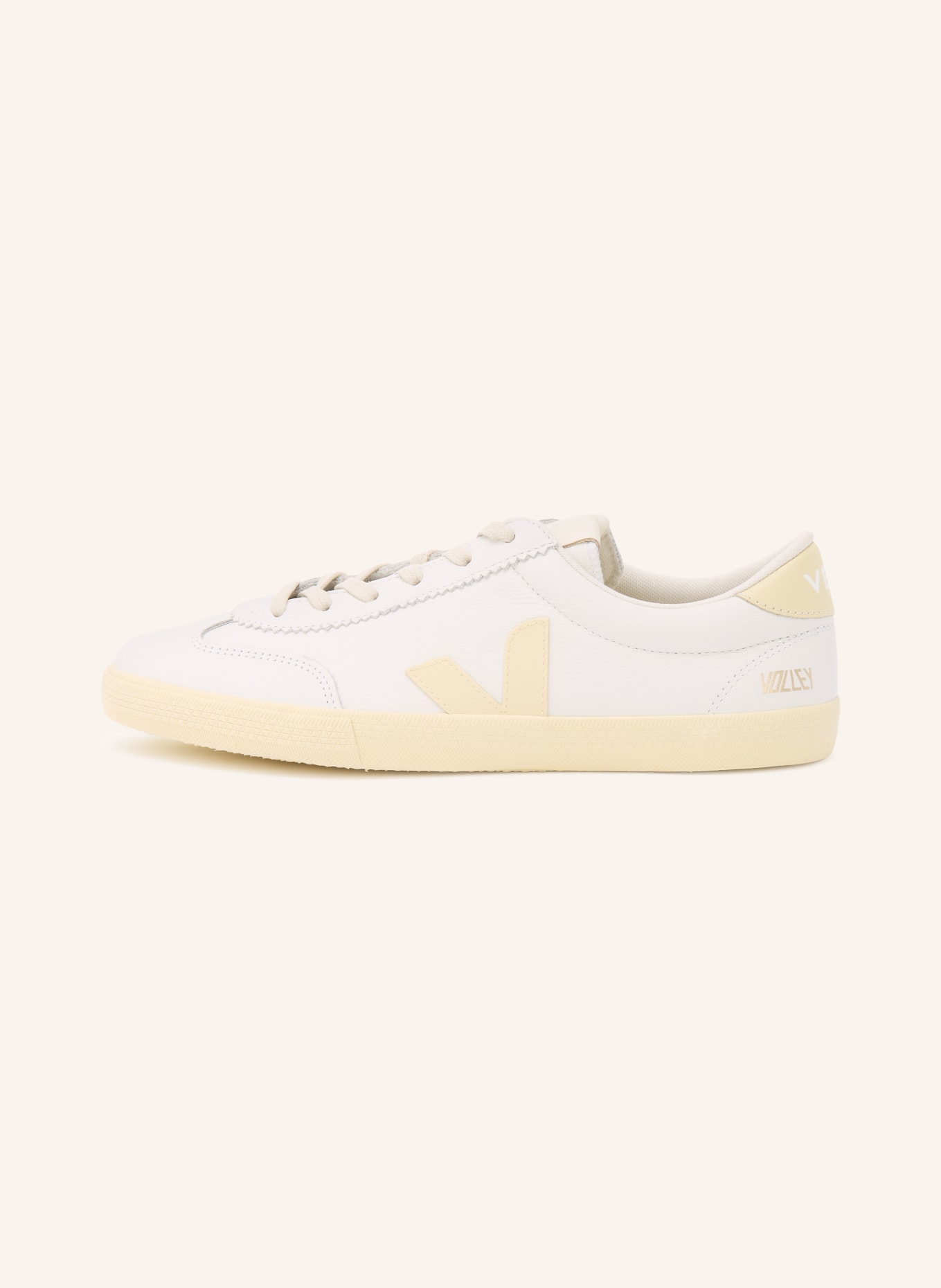 VEJA Sneaker VOLLEY SIGNATURE: WEISS / GOLD / HELLGELB