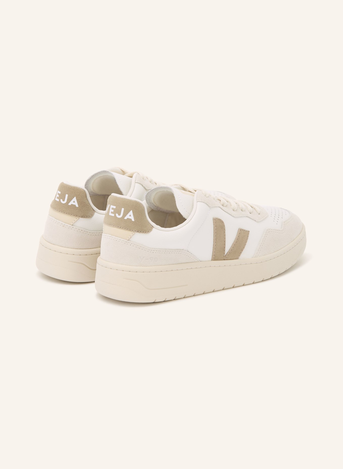 VEJA Sneaker V-90: CREME / BEIGE / TAUPE