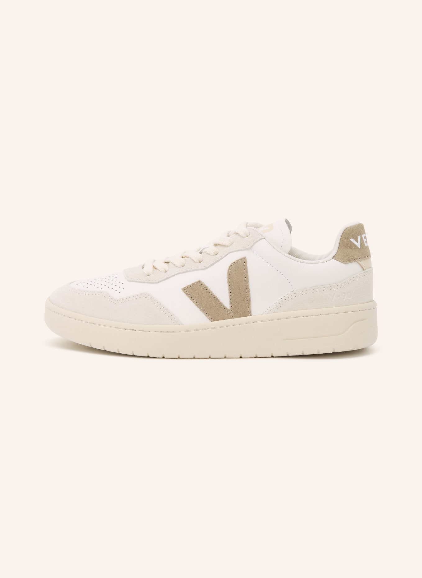 VEJA Sneaker V-90: CREME / BEIGE / TAUPE