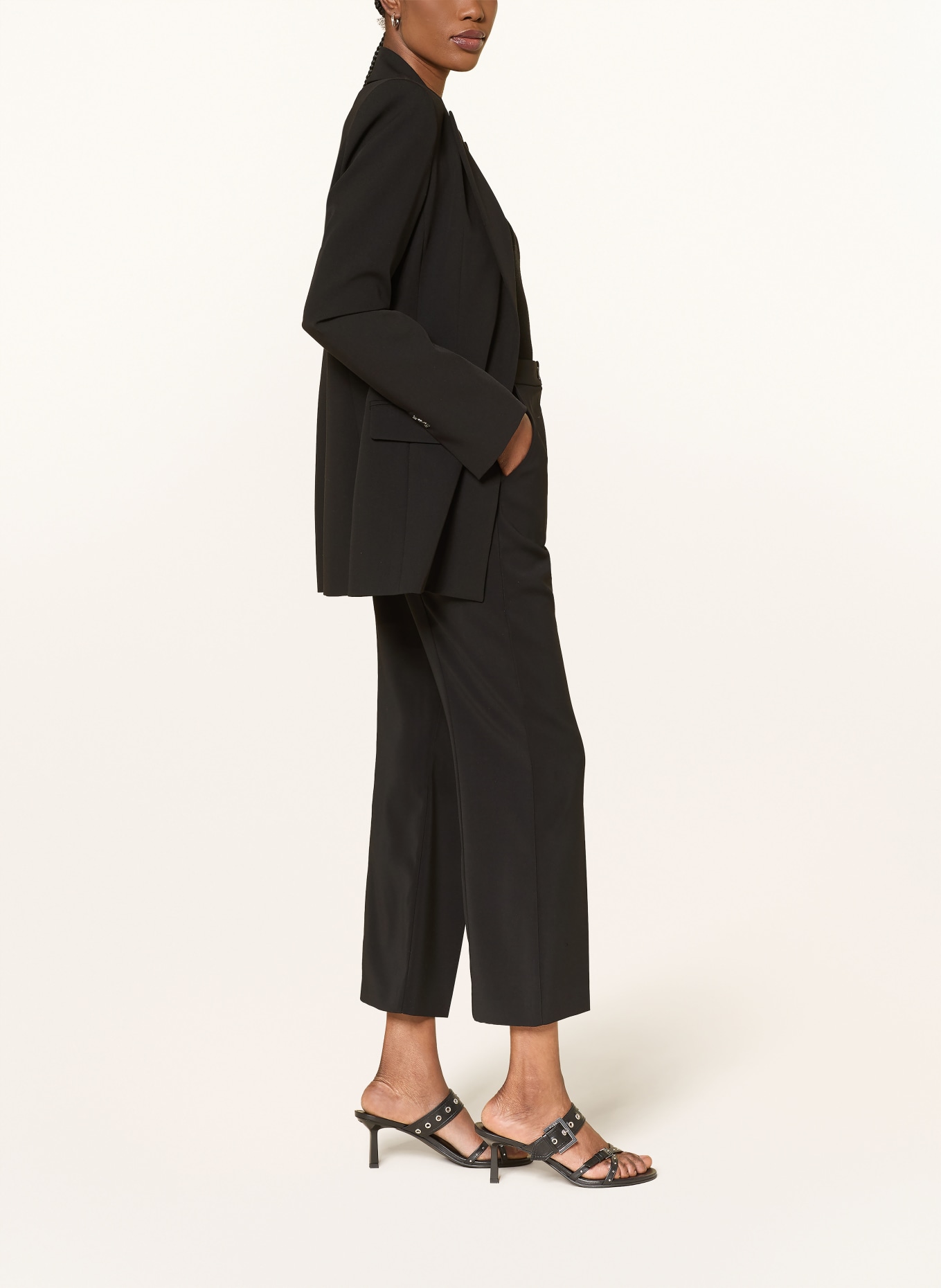 PATRIZIA PEPE Spodnie 7/8: CZARNY