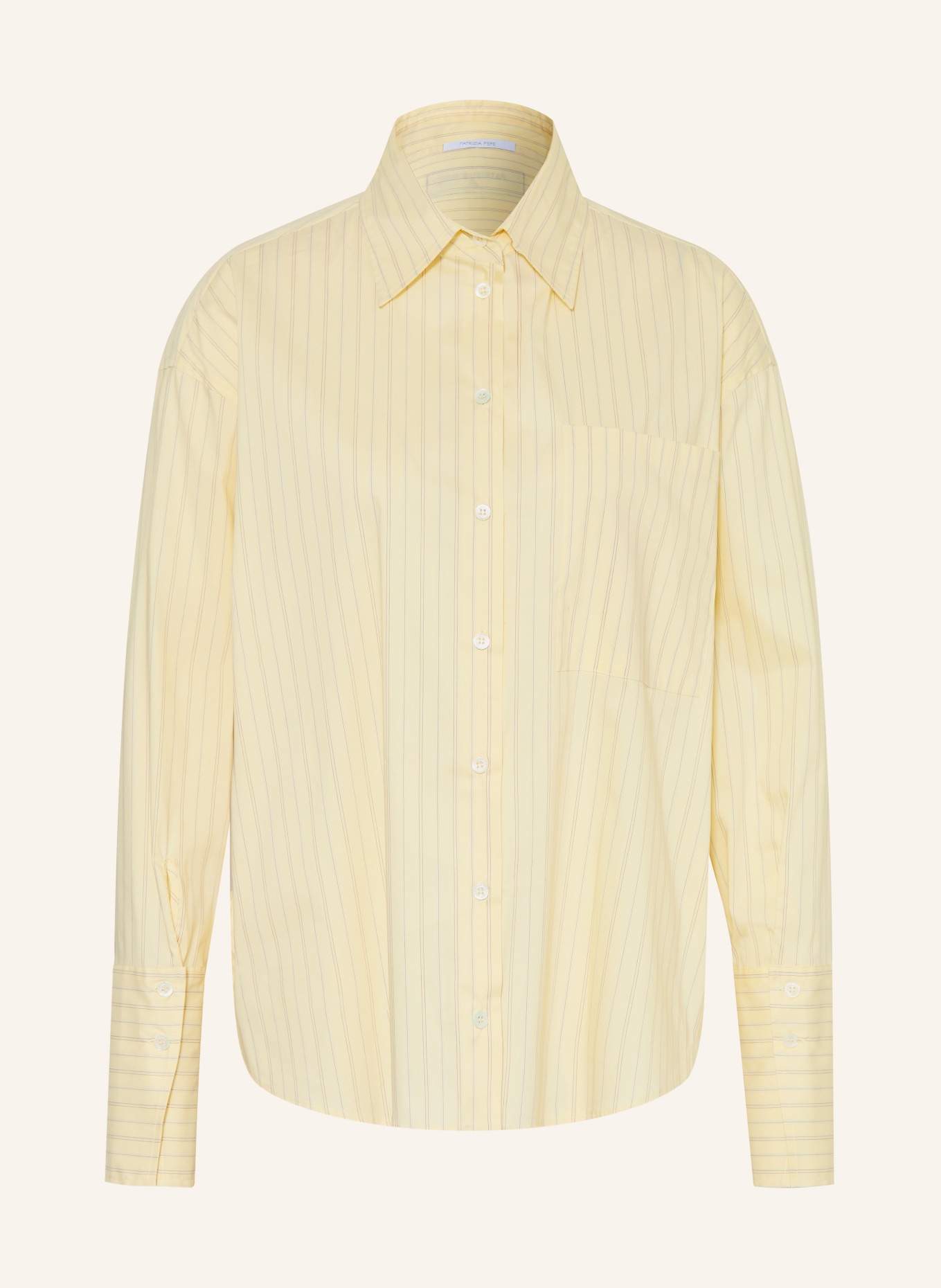 PATRIZIA PEPE CAMICIA blouse: LIGHT YELLOW