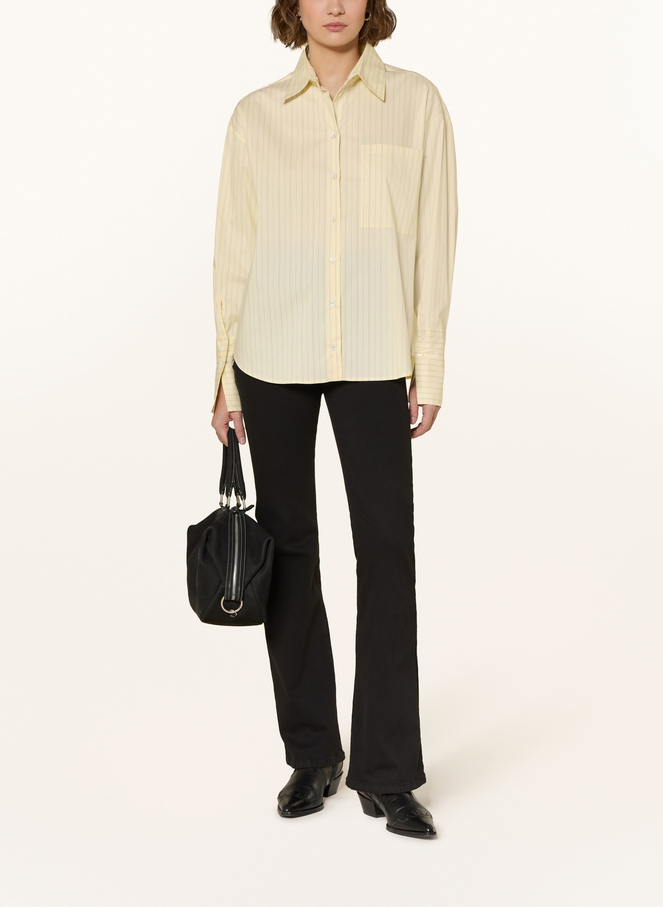 PATRIZIA PEPE CAMICIA blouse: LIGHT YELLOW