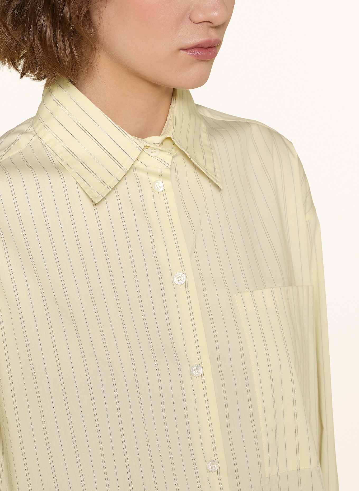 PATRIZIA PEPE CAMICIA blouse: LIGHT YELLOW