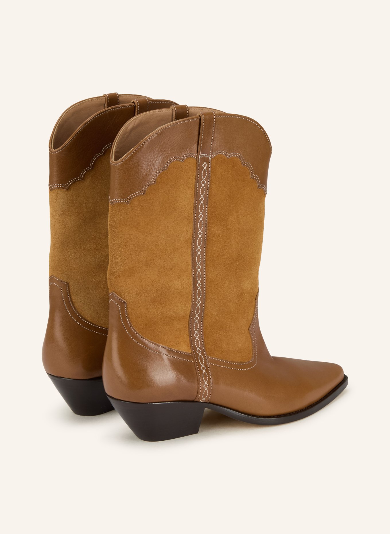 ISABEL MARANT Kowbojki DUERTO: KONIAKOWY / JASNOBRĄZOWY