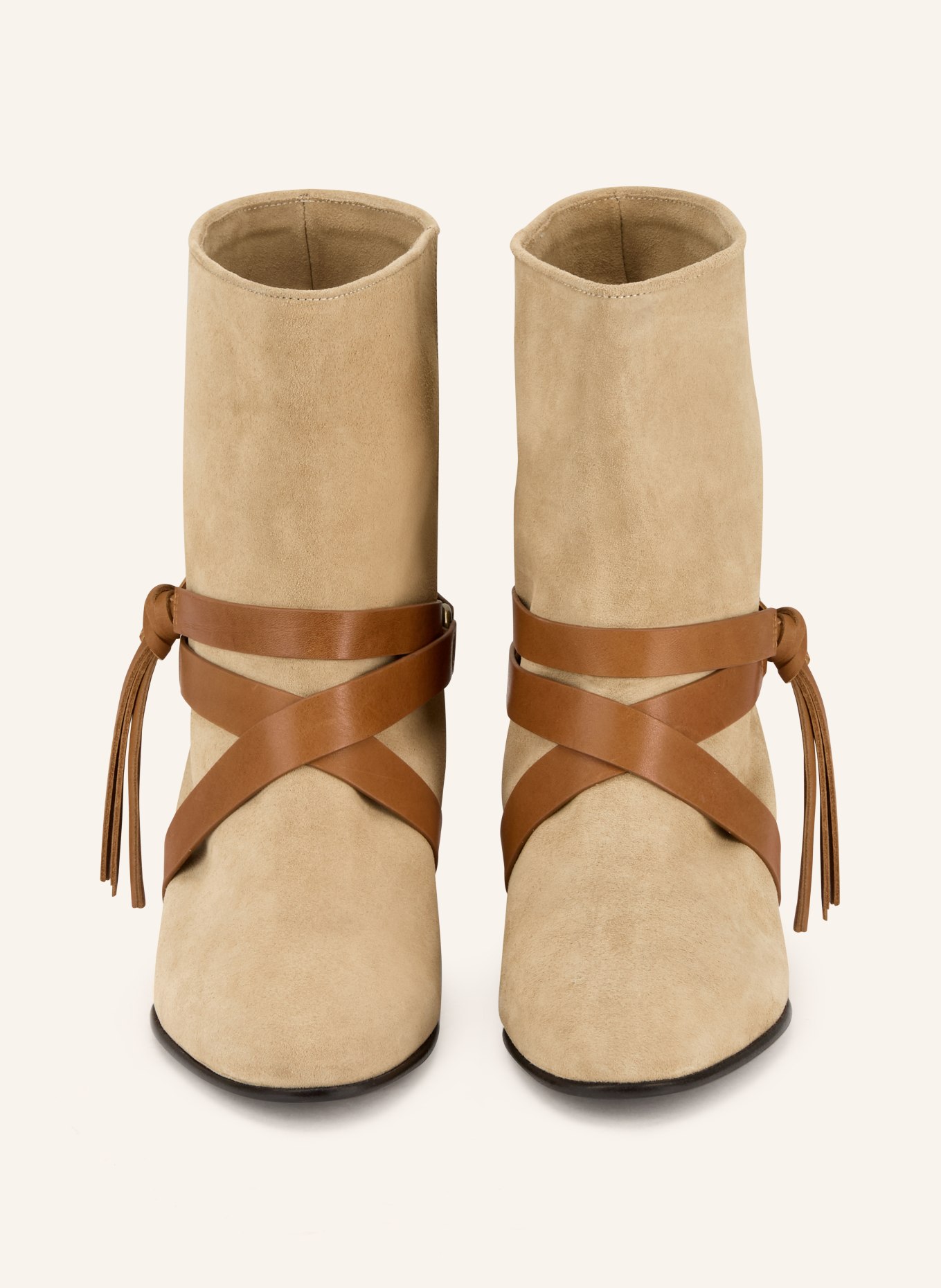 ISABEL MARANT Botki REJEN: JASNOBRĄZOWY / BRĄZOWY