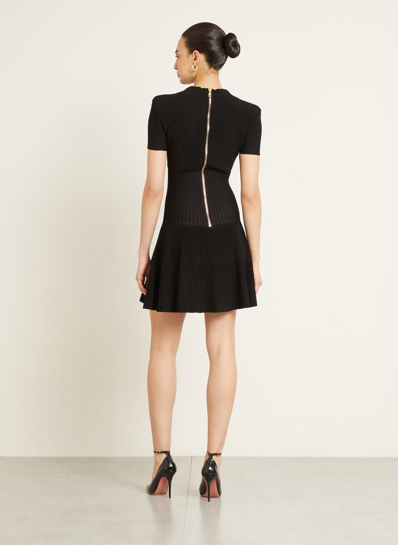 BALMAIN Cocktailkleid: SCHWARZ