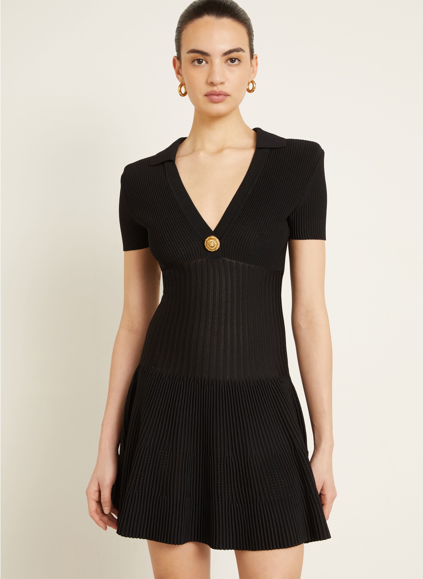 BALMAIN Cocktailkleid: SCHWARZ