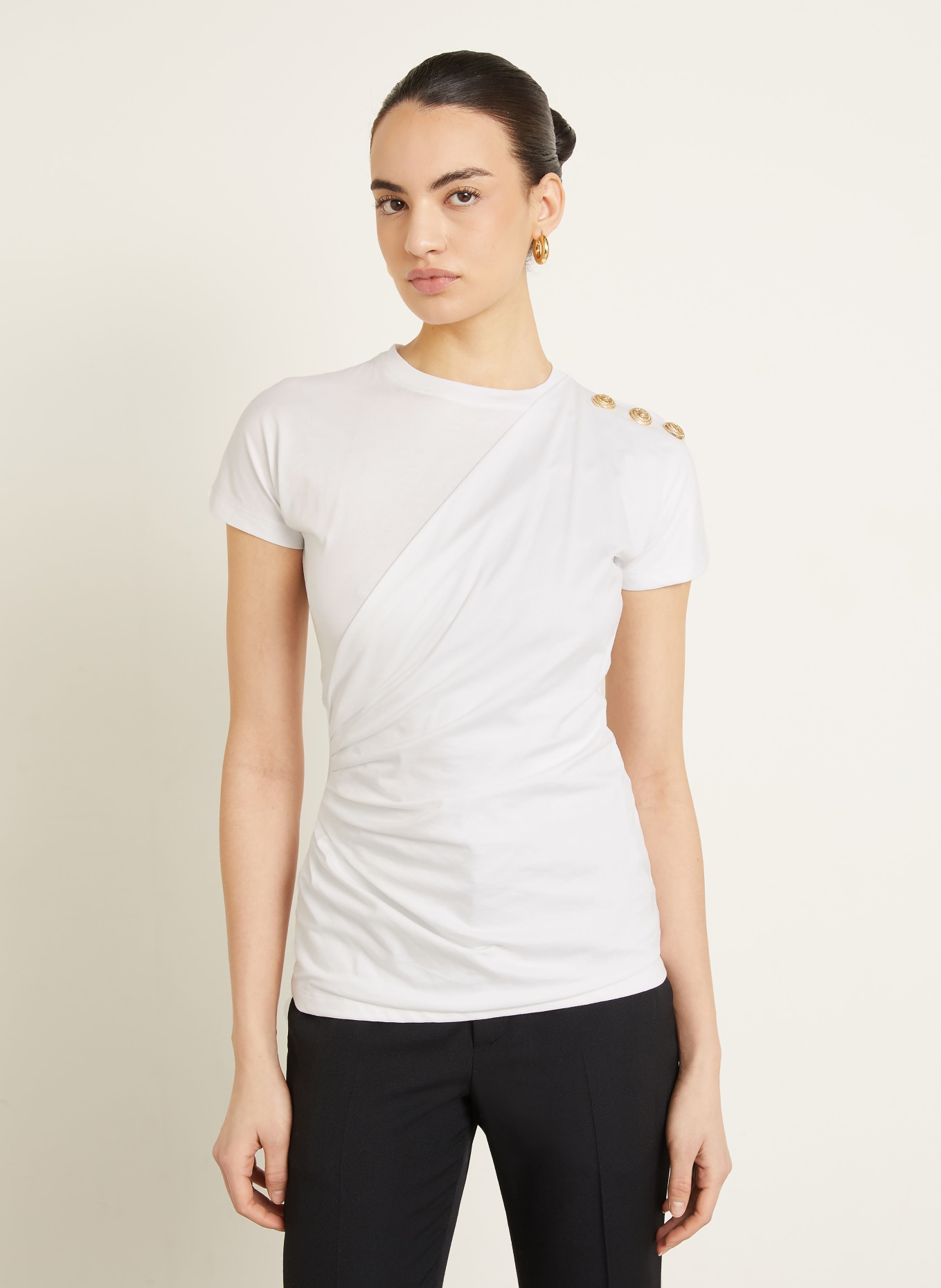 BALMAIN T-Shirt: WEISS