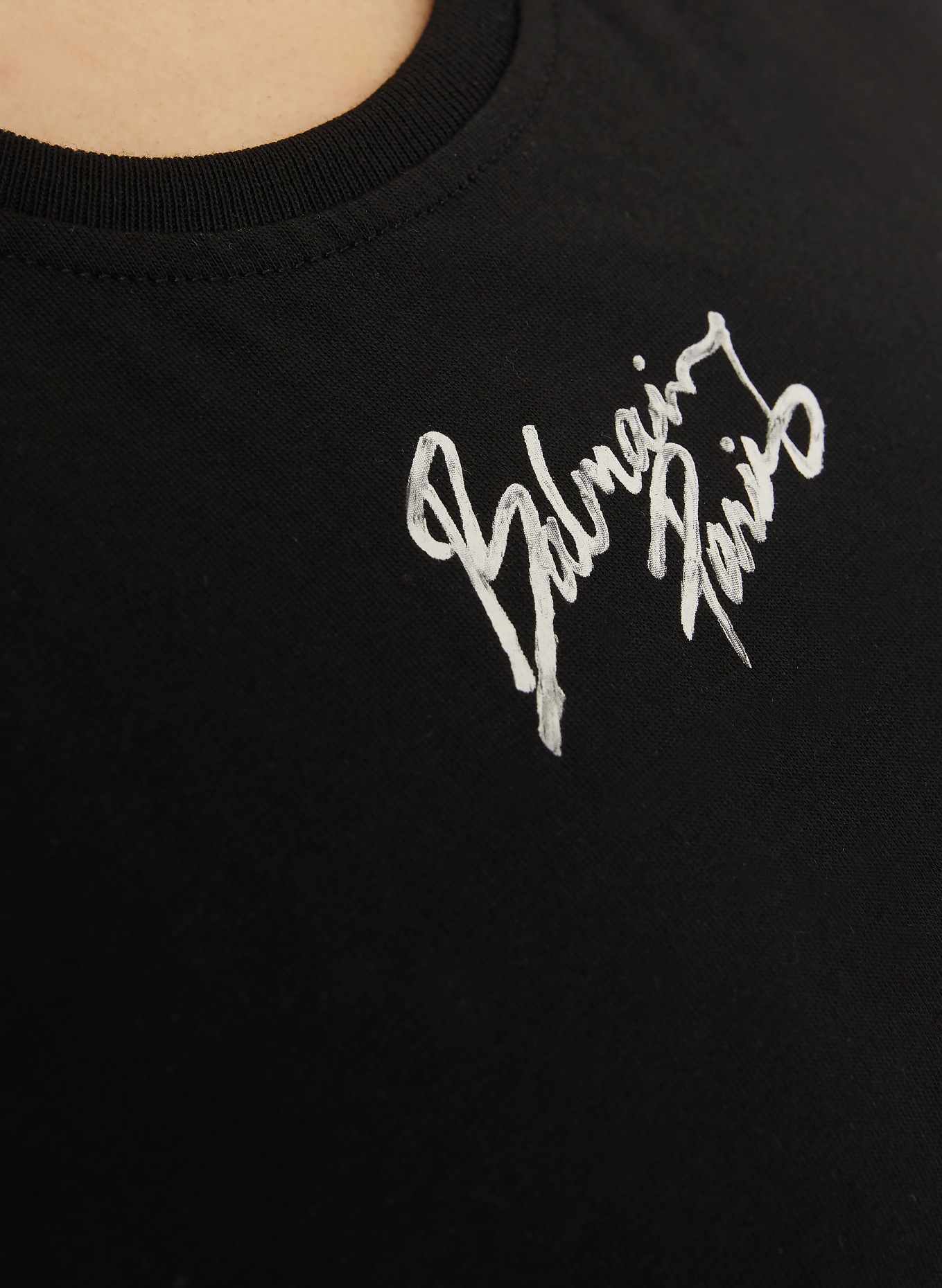 BALMAIN Top: SCHWARZ / WEISS