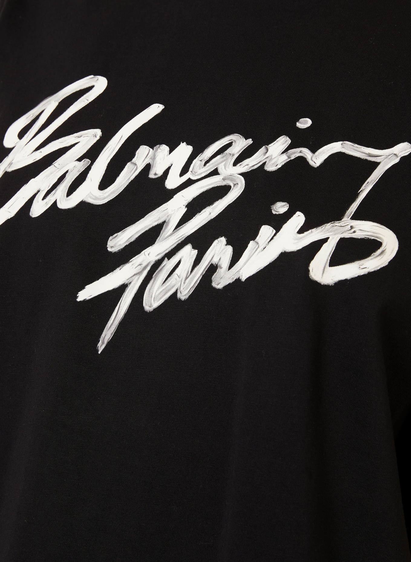 BALMAIN T-Shirt: SCHWARZ / CREME