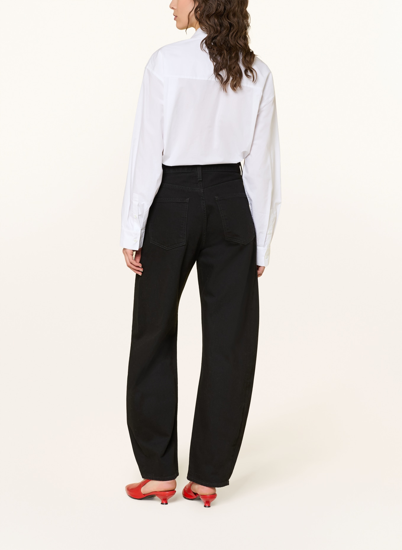 ESSENTIEL ANTWERP Bluzka koszulowa JAMBERS z odpinanym kołnierzykiem: BIAŁY / GRANATOWY