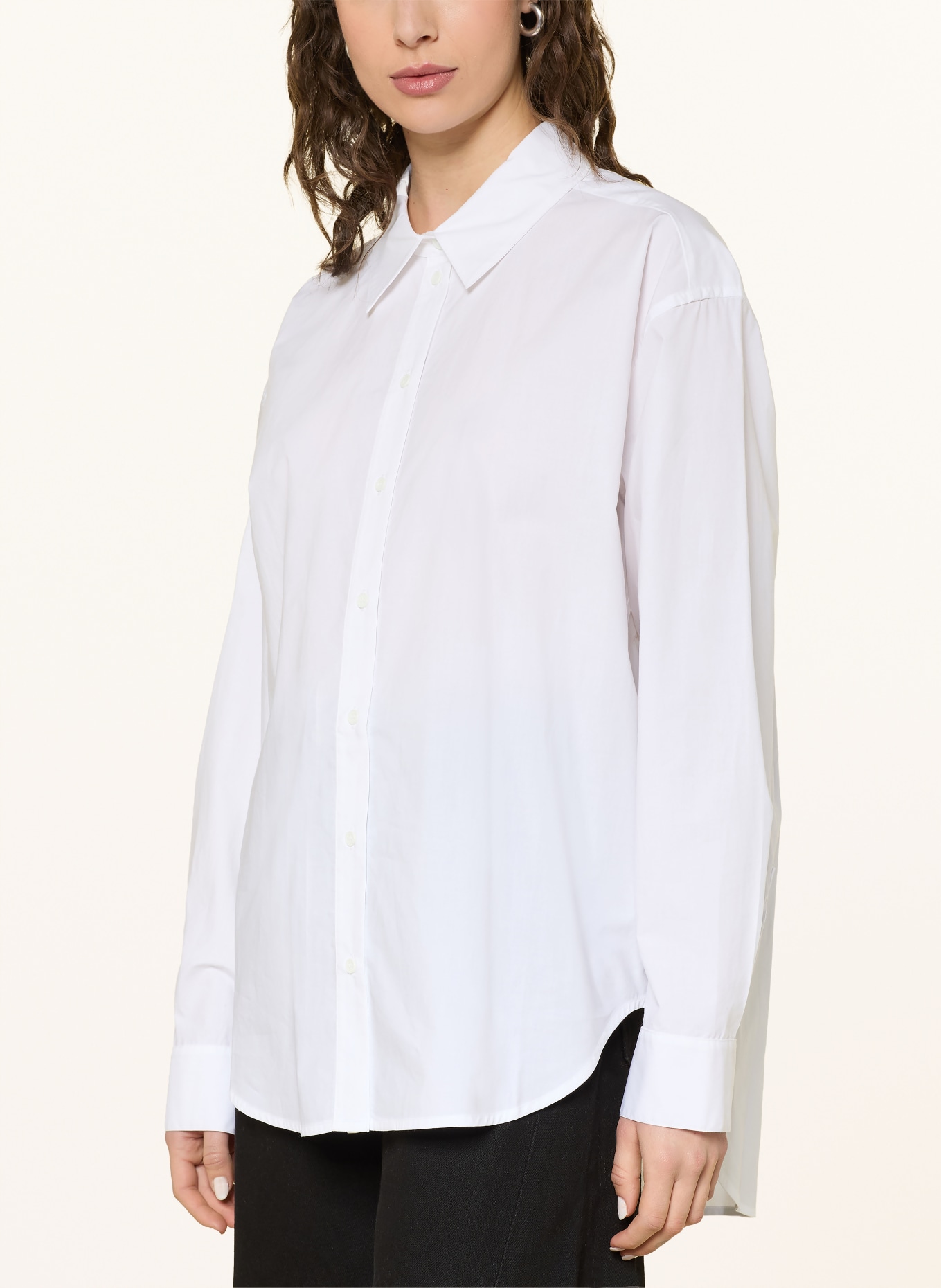 ESSENTIEL ANTWERP Bluzka koszulowa JAMBERS z odpinanym kołnierzykiem: BIAŁY / GRANATOWY