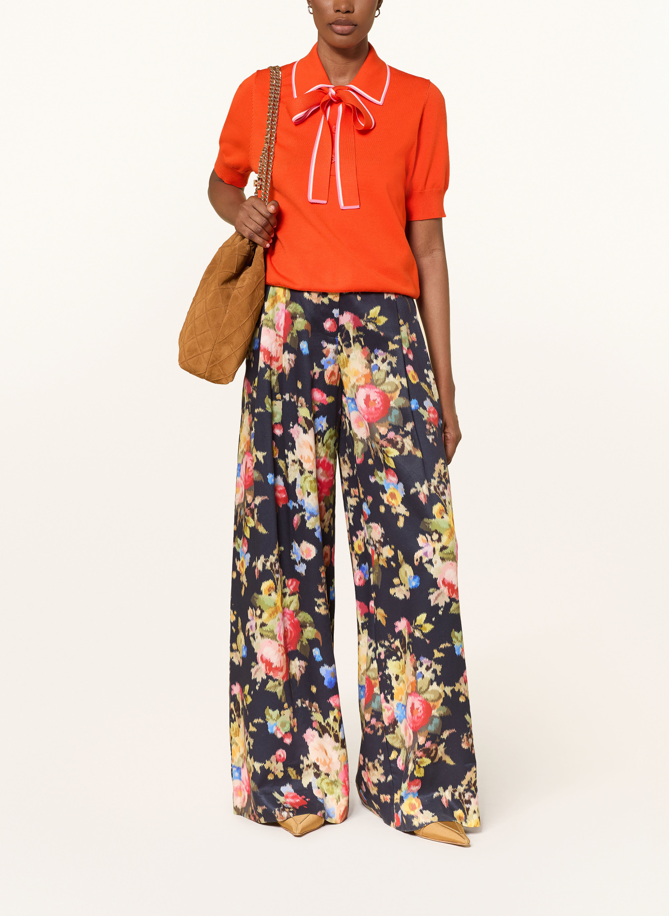 ESSENTIEL ANTWERP Marlenehosen JAZZY: SCHWARZ / ROT / HELLGRÜN