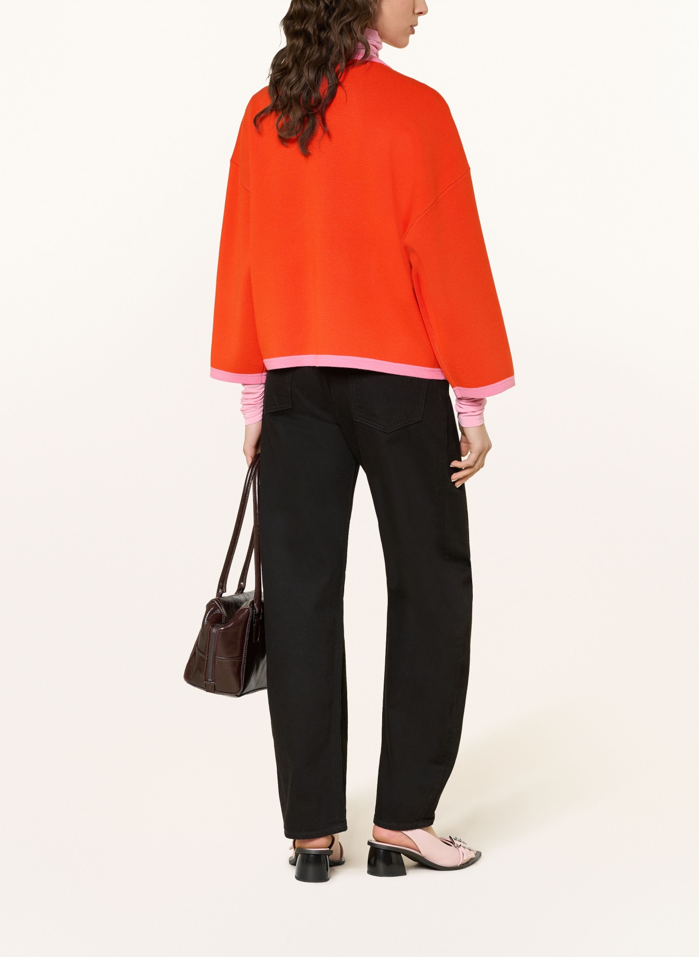 ESSENTIEL ANTWERP Svetr JANI: ORANŽOVÁ / RŮŽOVÁ