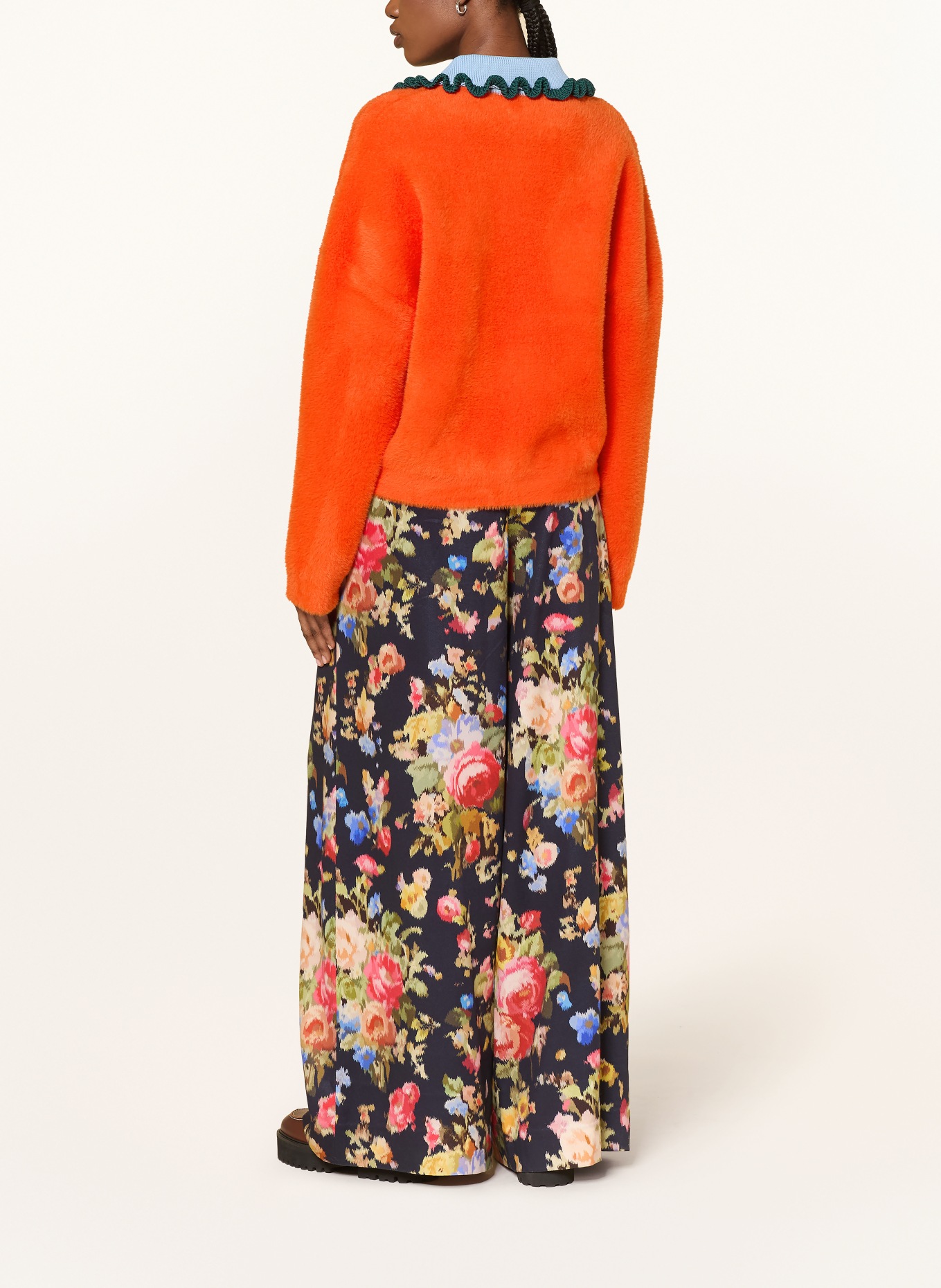 ESSENTIEL ANTWERP kardigan: POMARAŃCZOWY / CIEMNOZIELONY / JASNONIEBIESKI