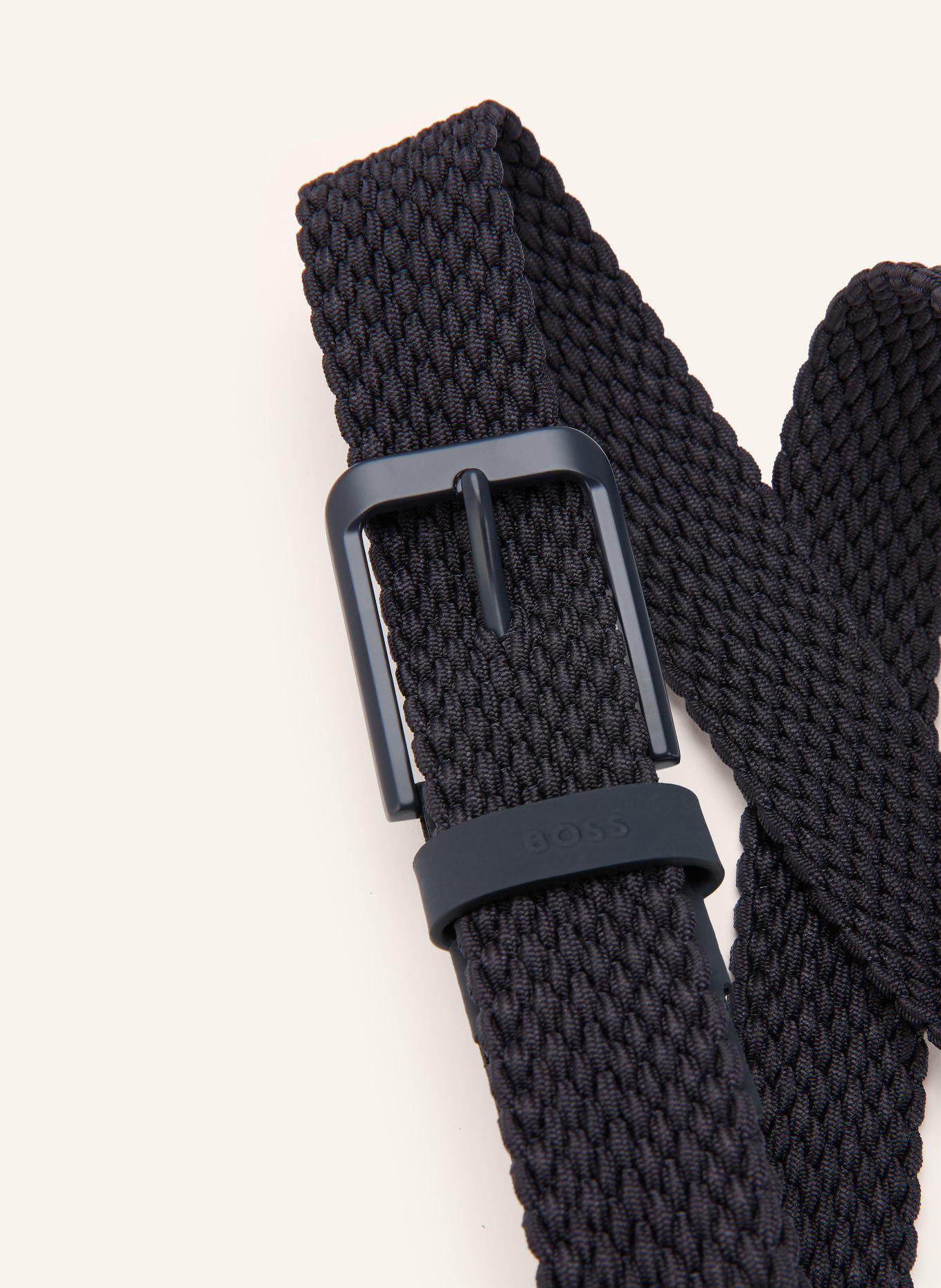 BOSS Flechtgürtel: DUNKELBLAU