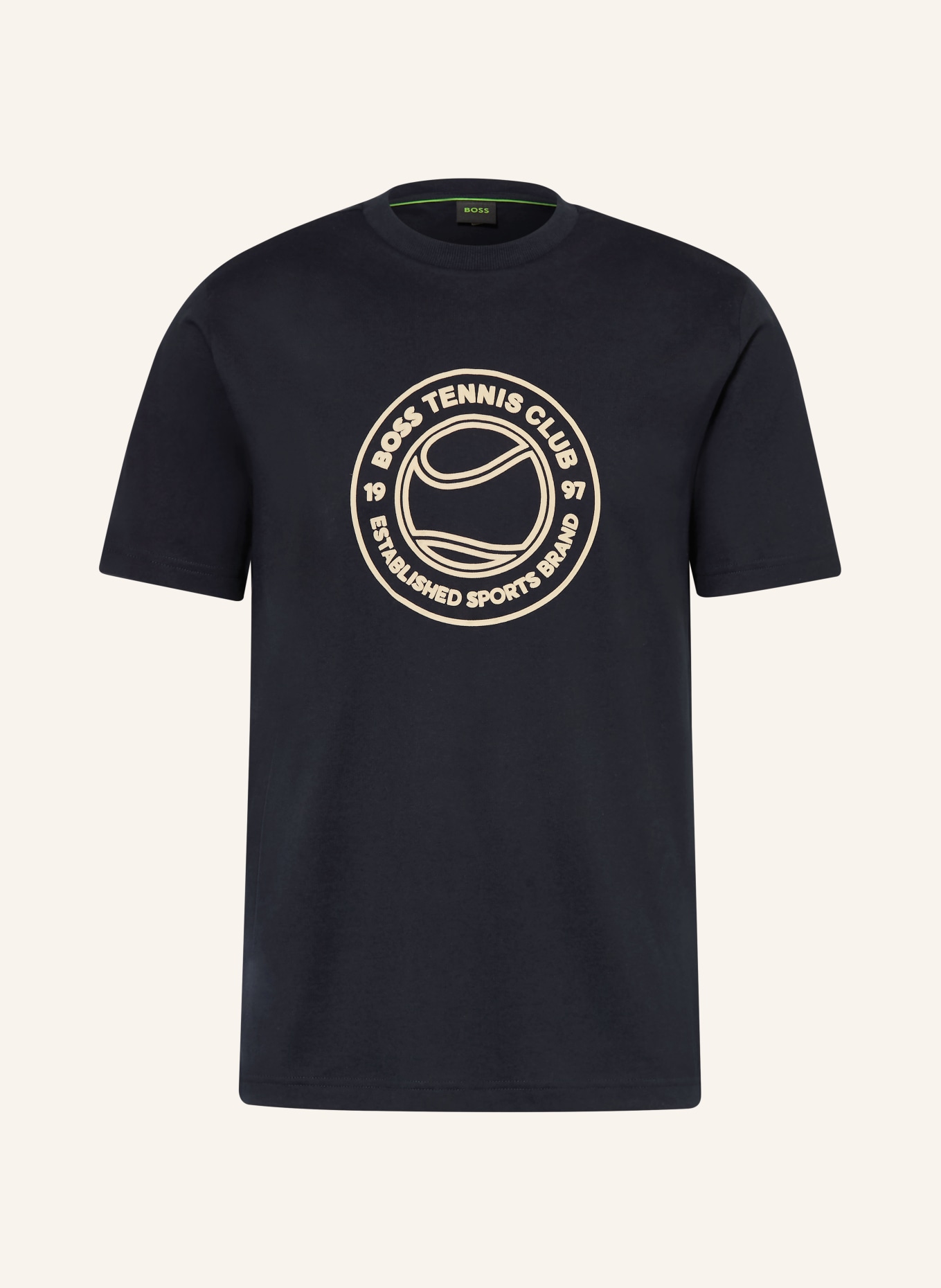 BOSS T-Shirt JOIN: DUNKELBLAU / BEIGE