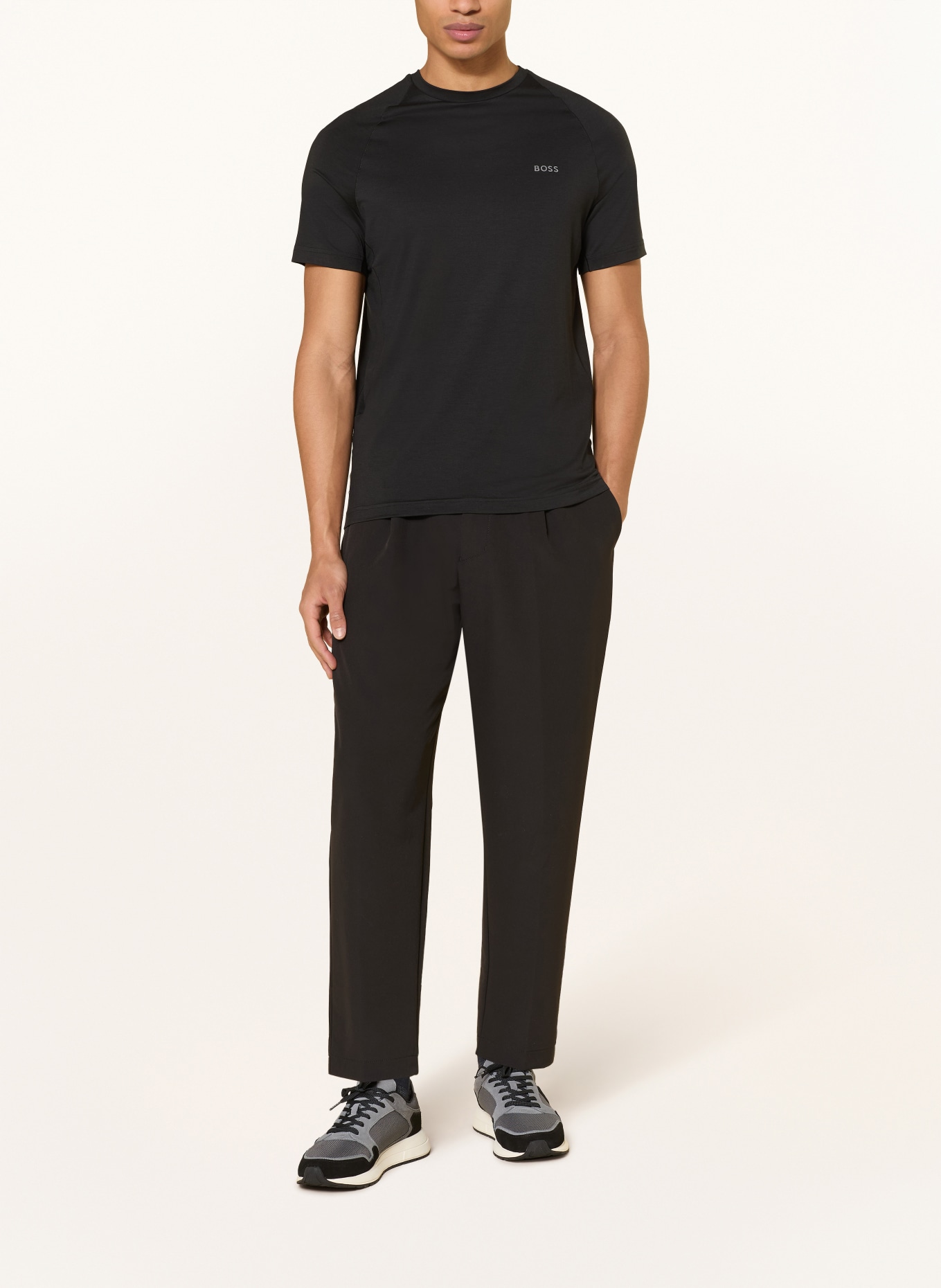 BOSS Funktionsshirt TOUR: SCHWARZ