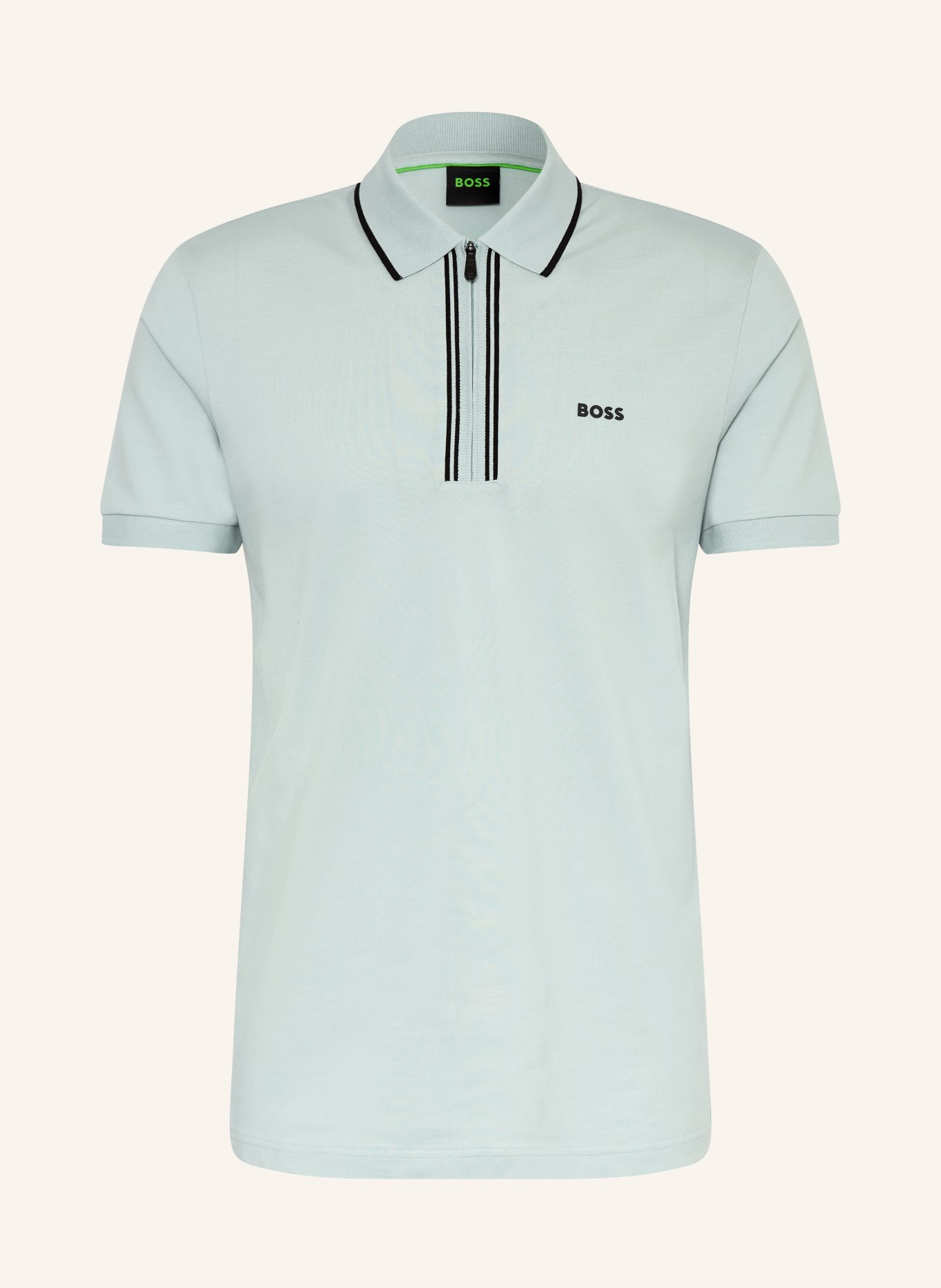 BOSS Jersey-Poloshirt PHILIX: HELLGRÜN / SCHWARZ