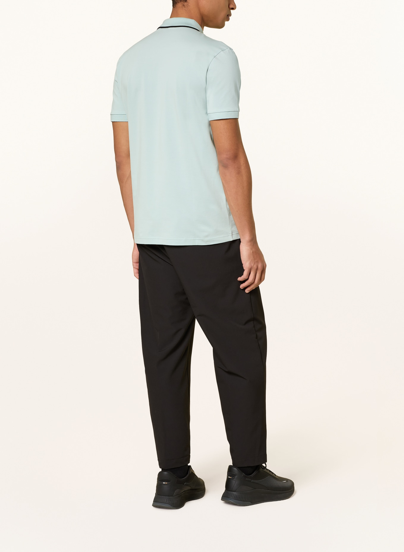 BOSS Jersey-Poloshirt PHILIX: HELLGRÜN / SCHWARZ