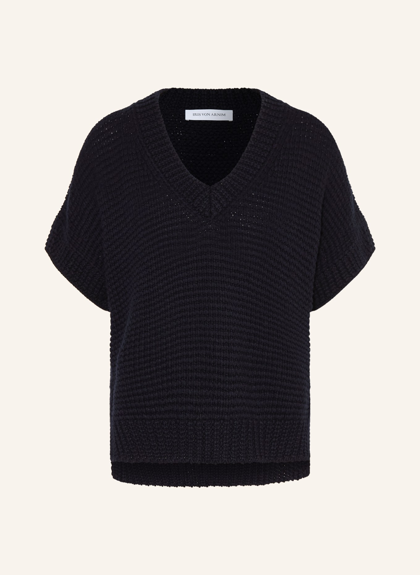 IRIS von ARNIM Pletené tričko MARCELLINE: TMAVĚ MODRÁ
