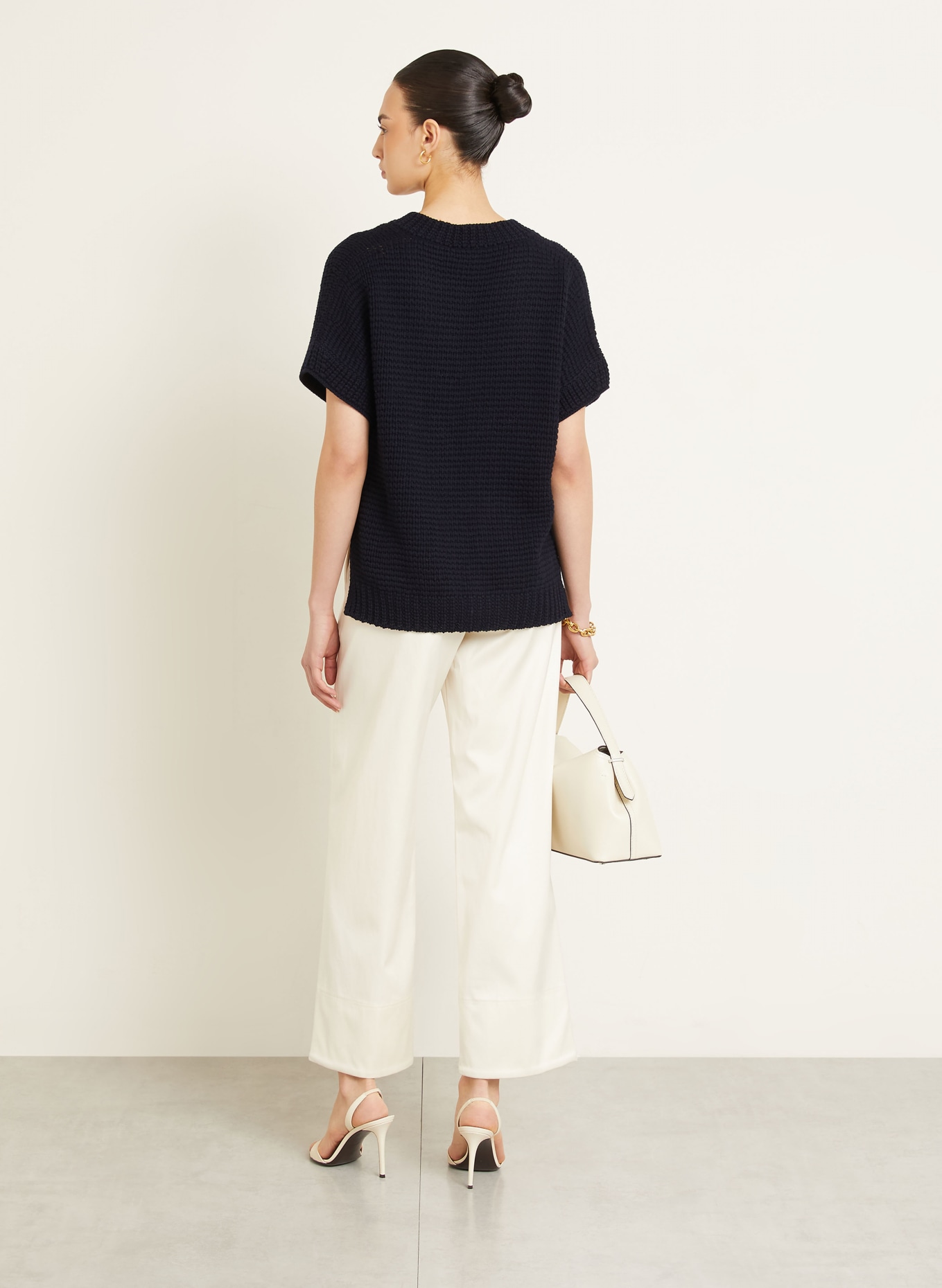 IRIS von ARNIM Pletené tričko MARCELLINE: TMAVĚ MODRÁ