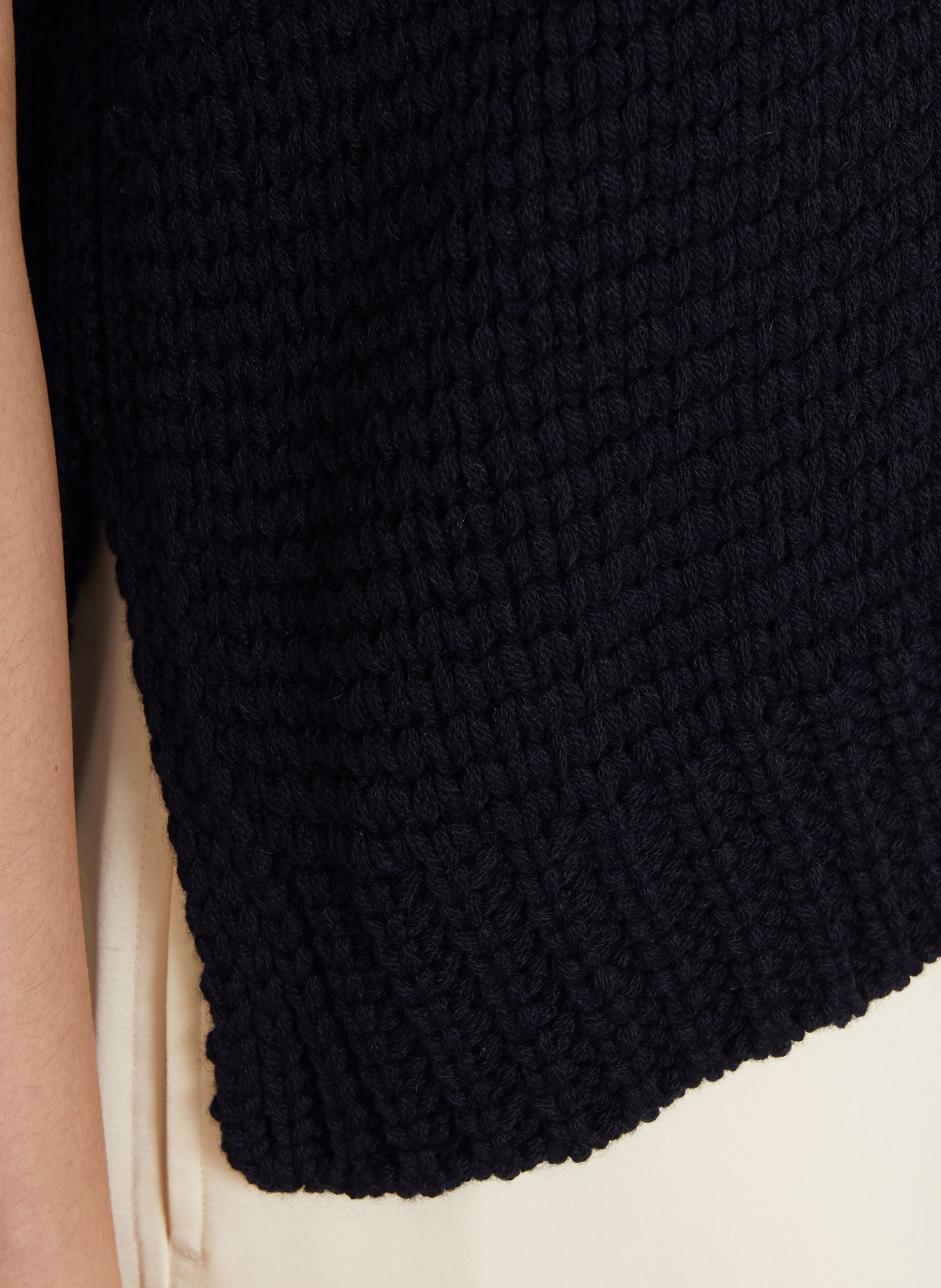 IRIS von ARNIM Pletené tričko MARCELLINE: TMAVĚ MODRÁ