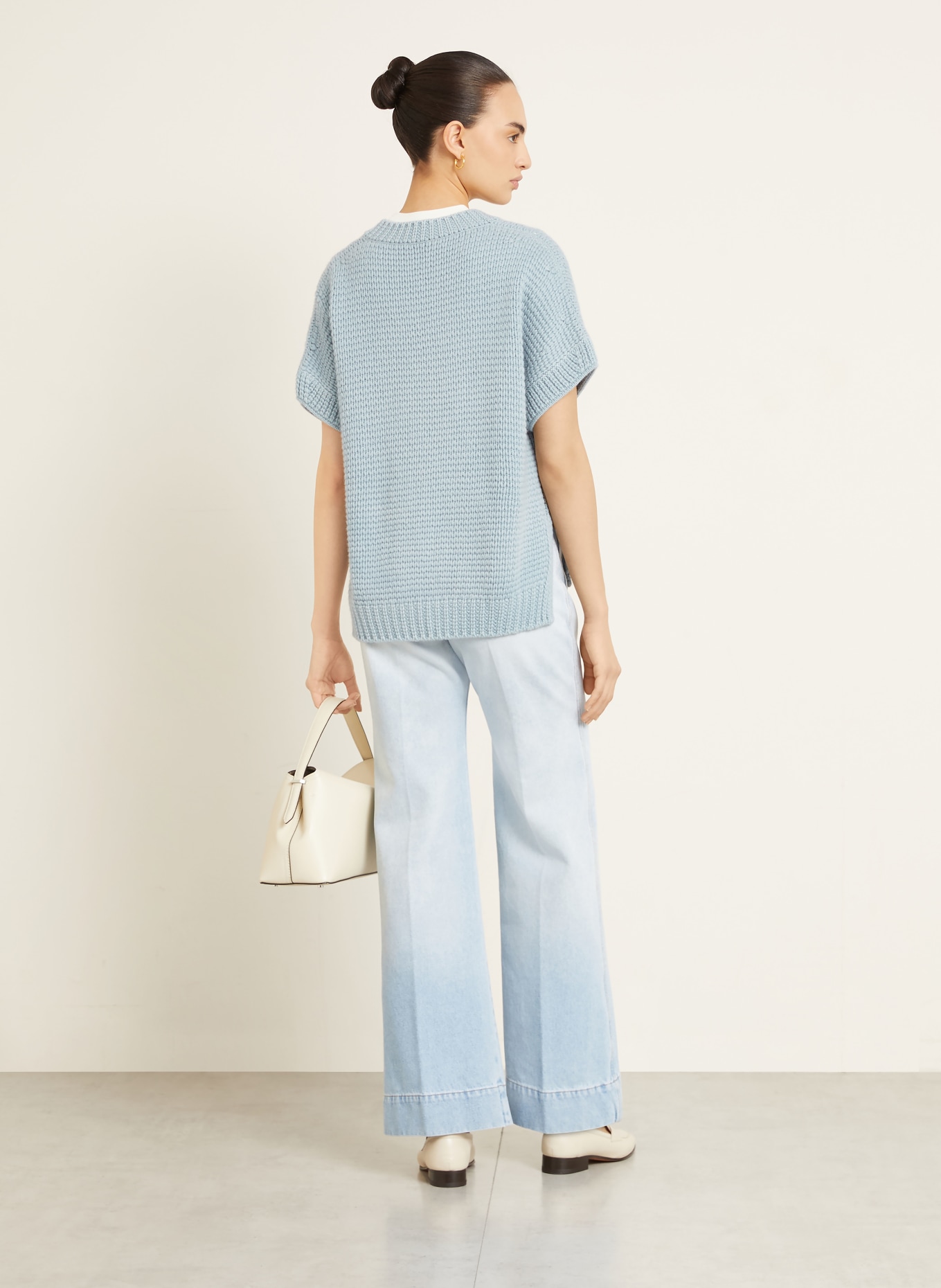 IRIS von ARNIM Strickshirt MARCELLINE: HELLBLAU