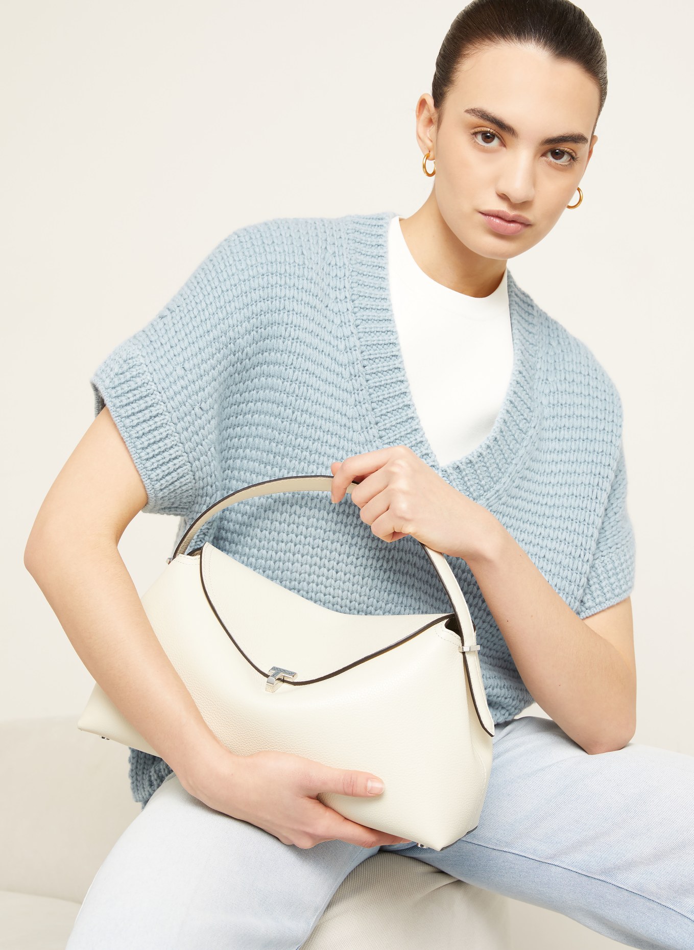 IRIS von ARNIM Strickshirt MARCELLINE: HELLBLAU