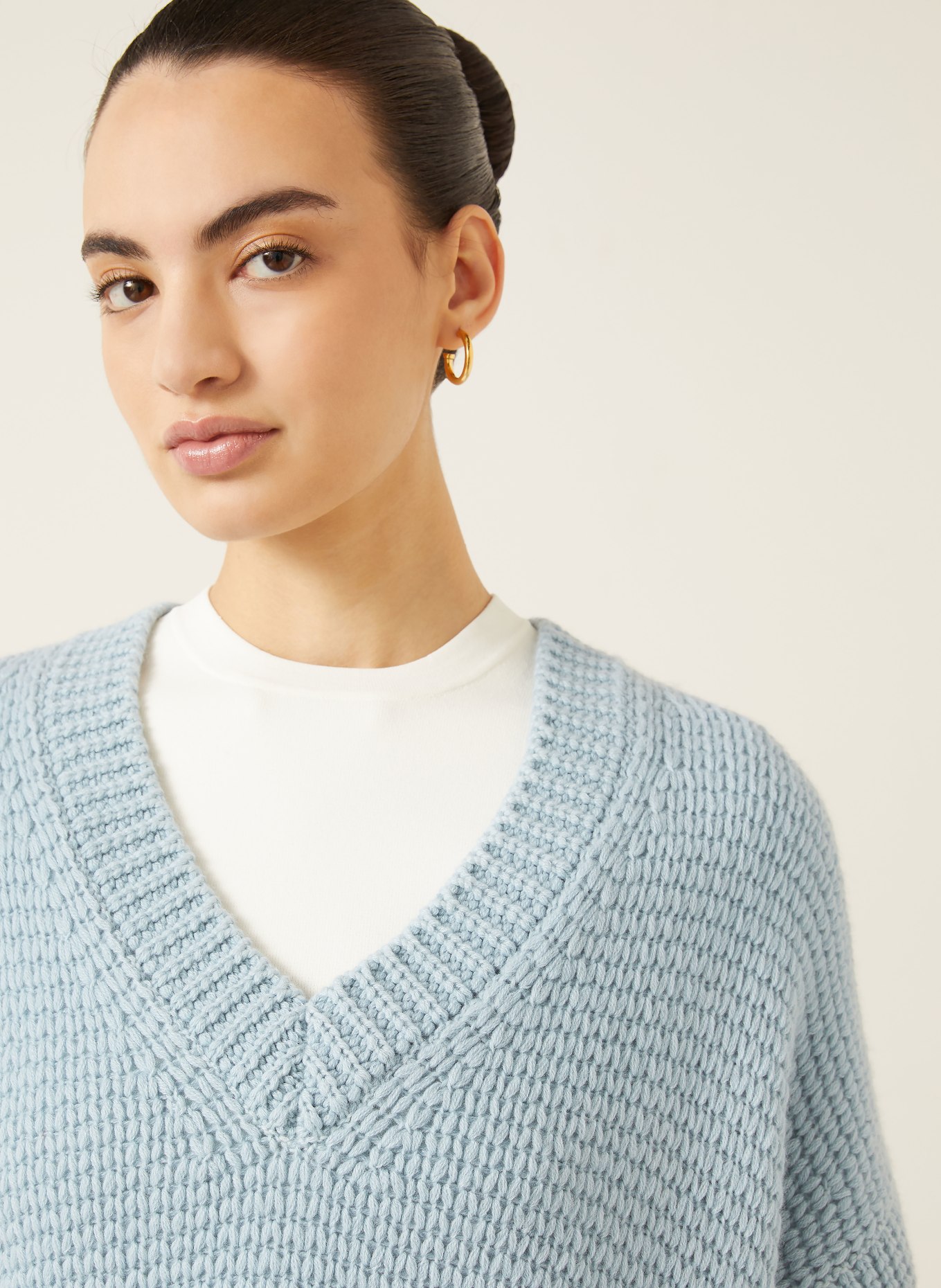 IRIS von ARNIM Strickshirt MARCELLINE: HELLBLAU