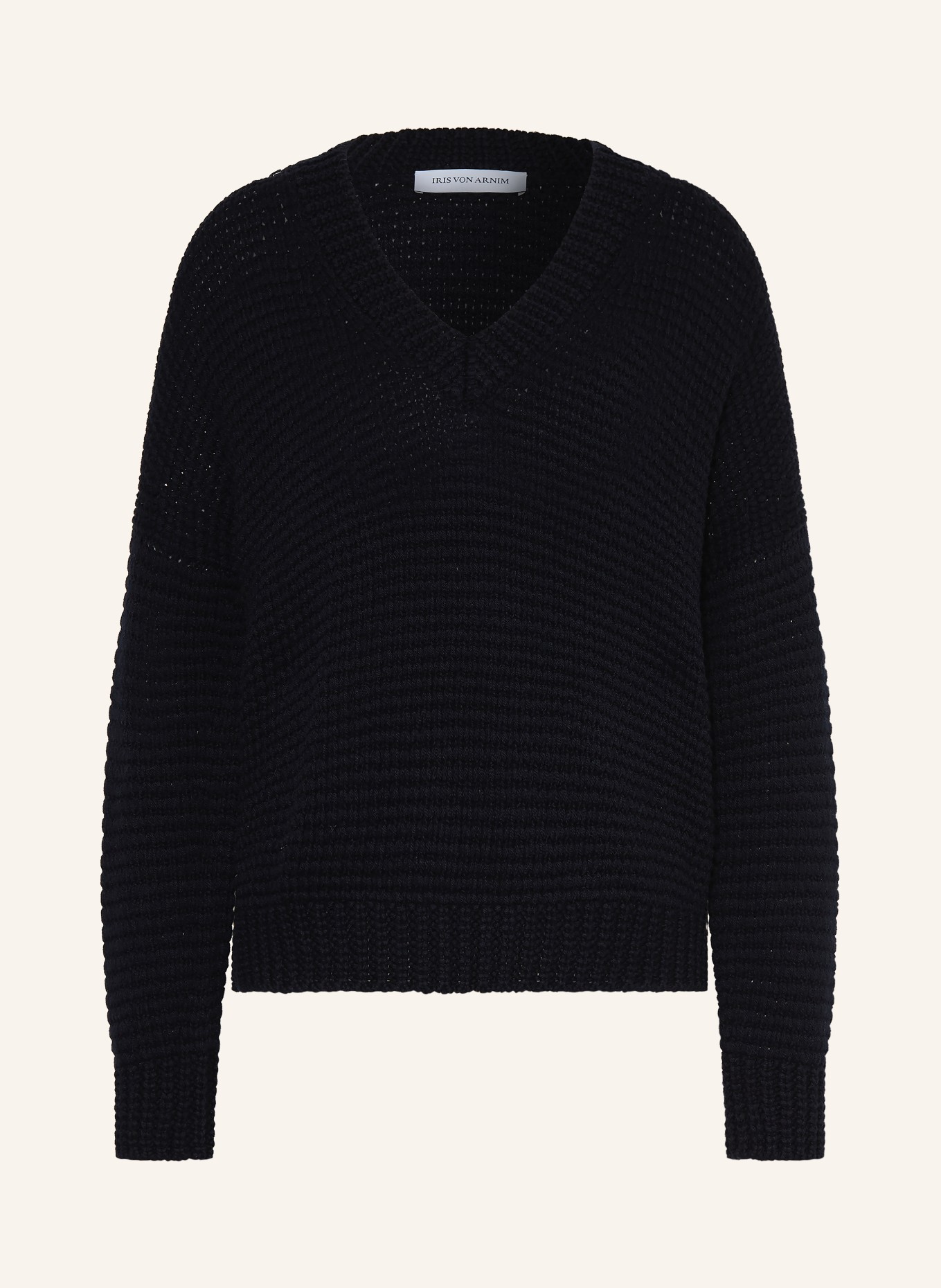 IRIS von ARNIM Sweter z kaszmiru MAGNOLIE: GRANATOWY